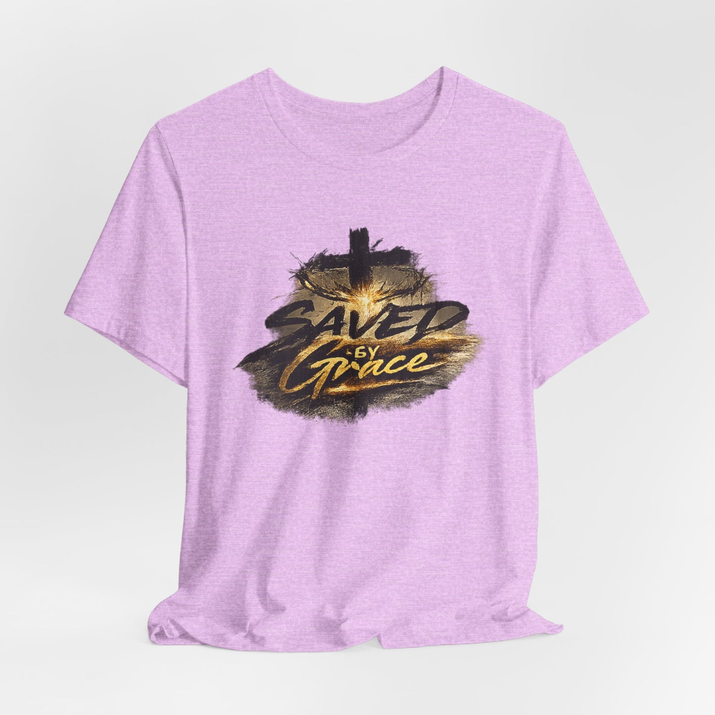 Saved By Grace T‑Shirt — Christian Cross Faith Tee
