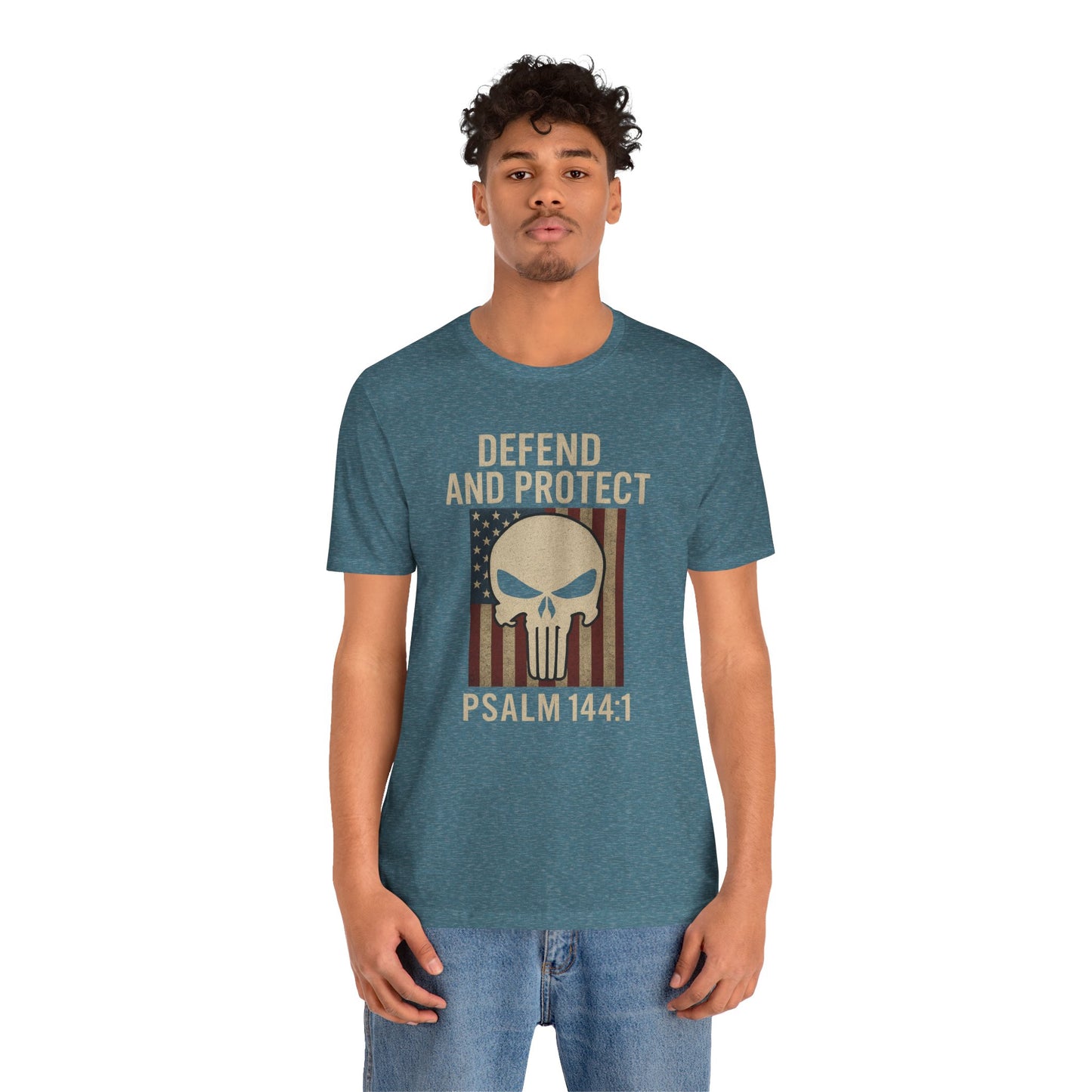 Defend and Protect Bible Verse Psalm 144:1 T-Shirt