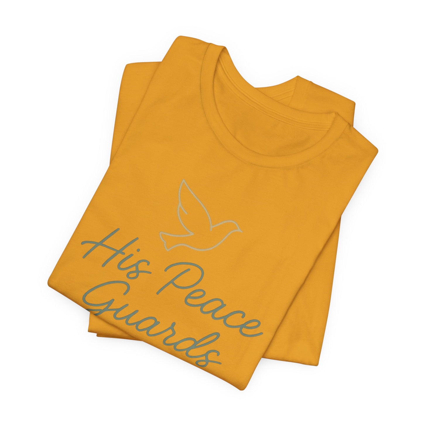 His Peace Guards My Heart Tee — Philippians 4:7 Christian Dove T-Shirt