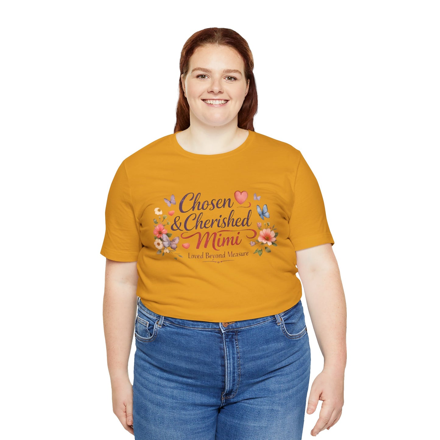 Chosen & Cherished Mimi Tee — Floral 'Loved Beyond Measure' Grandma Shirt