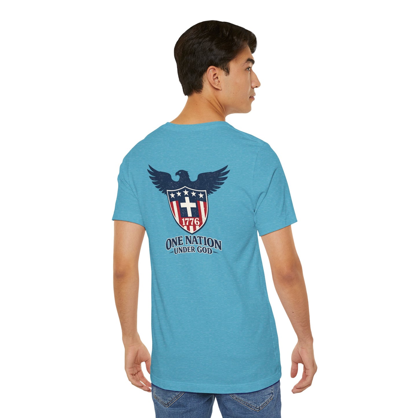 Patriotic Eagle 1776 T-Shirt — One Nation Under God Tee