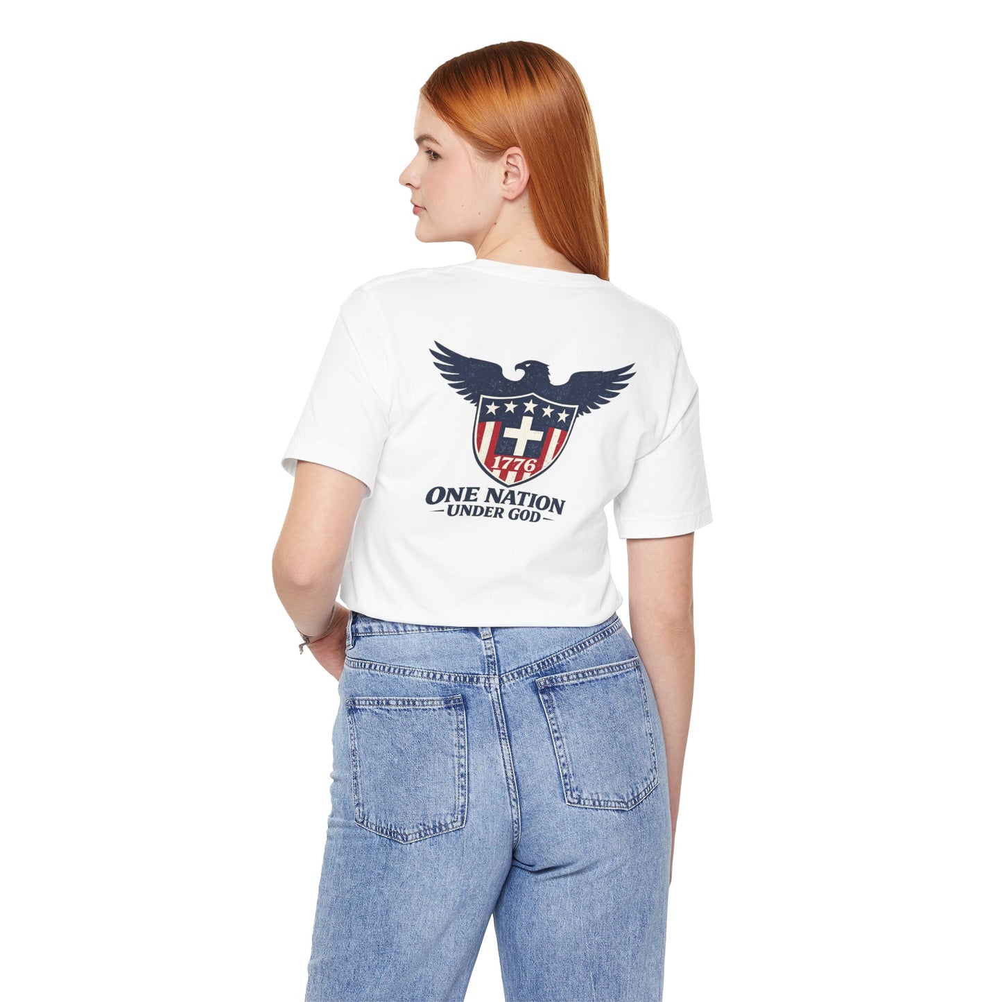 Patriotic Eagle 1776 T-Shirt — One Nation Under God Tee