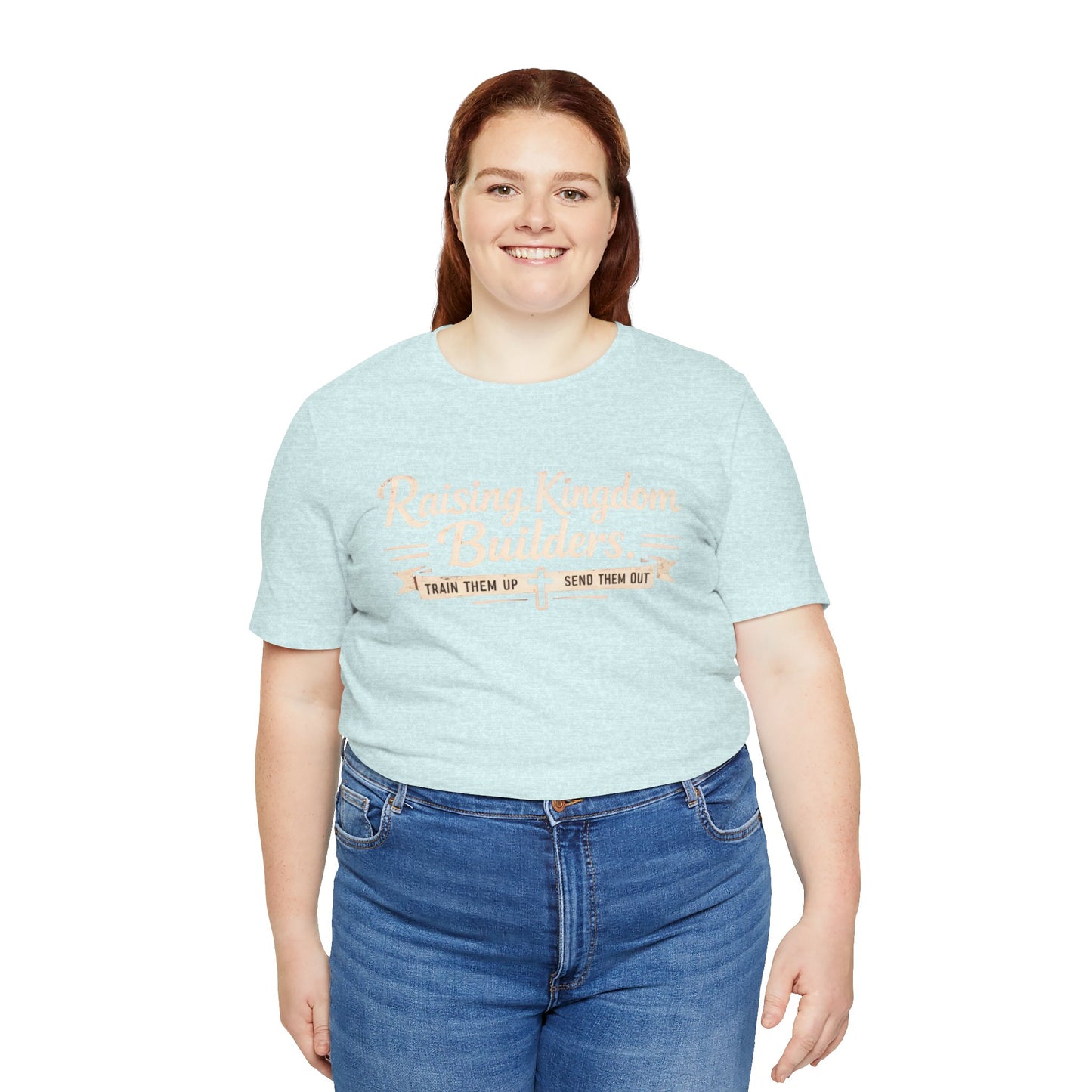 Raising Kingdom Builders Tee – Train Them Up, Send Them Out Christian Youth T-Shirt