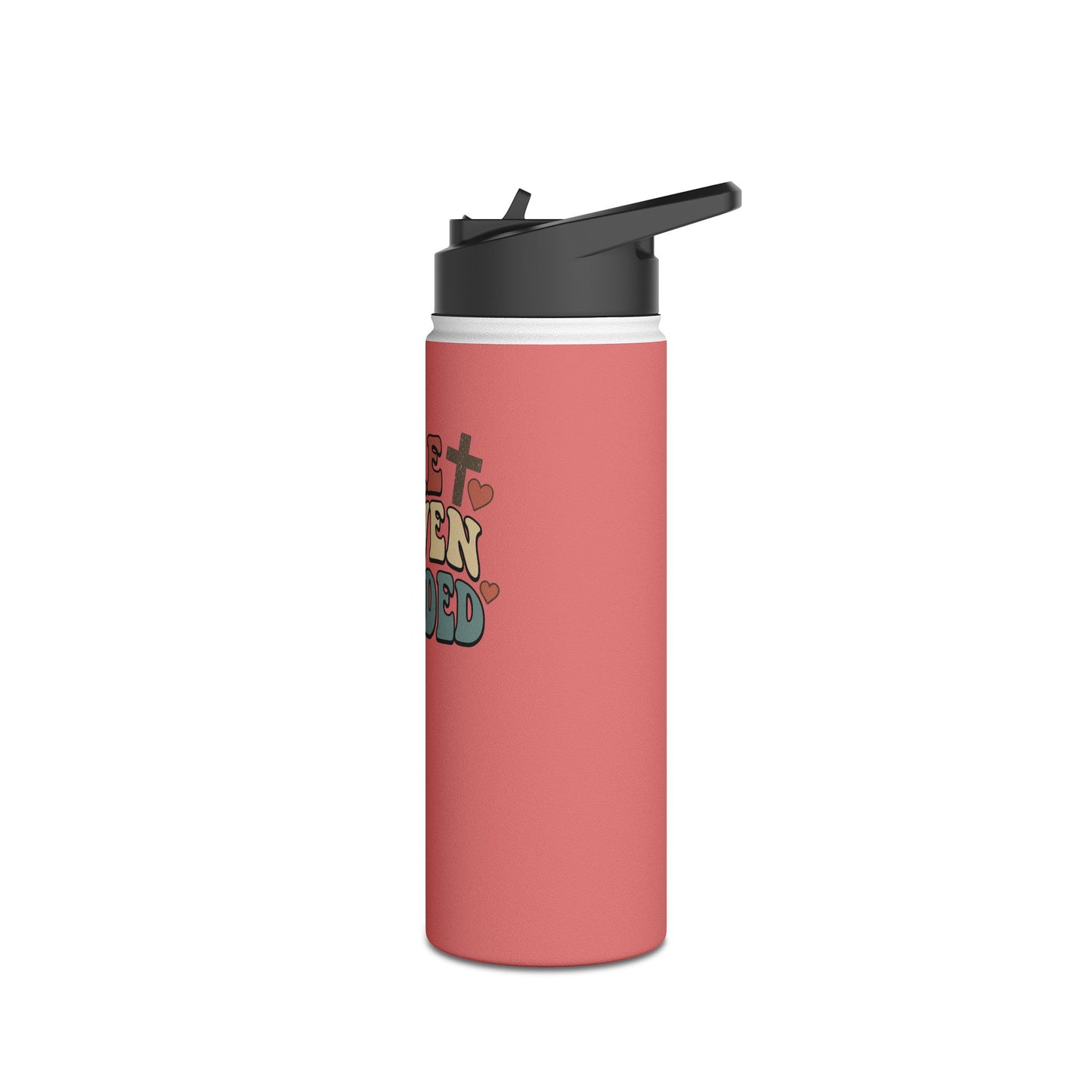 Make Heaven Crowded Stainless Steel Water Bottle — Retro Pink Inspirational Bottle