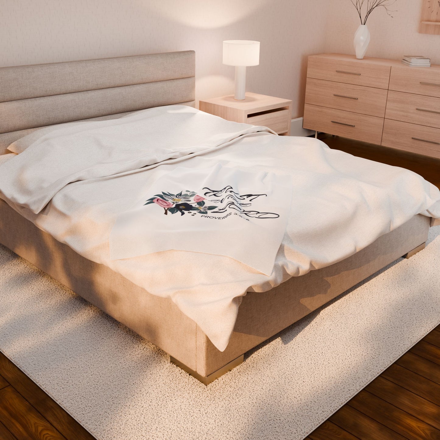 Velveteen Plush Blanket - Trust in the Lord