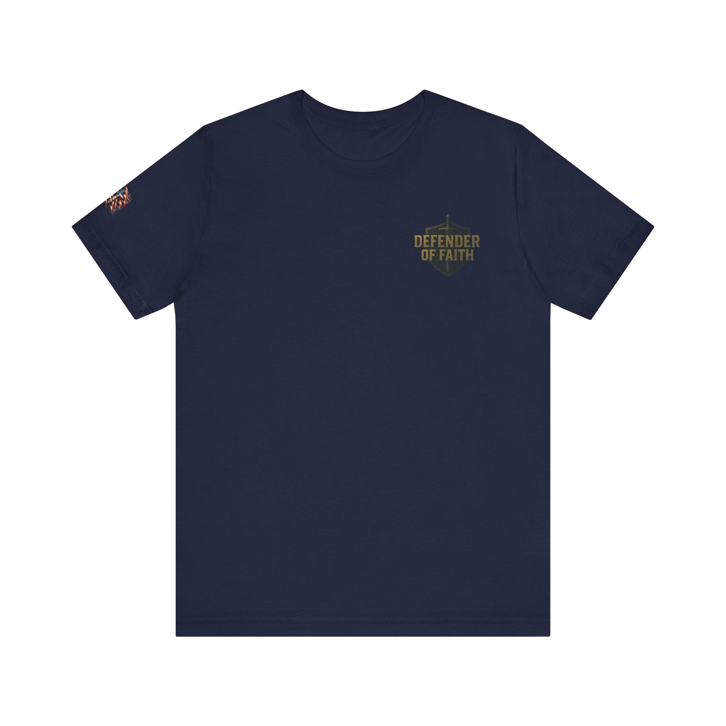 Psalm 144:1 'Defender of Faith' T-Shirt — Christian Scripture Tee