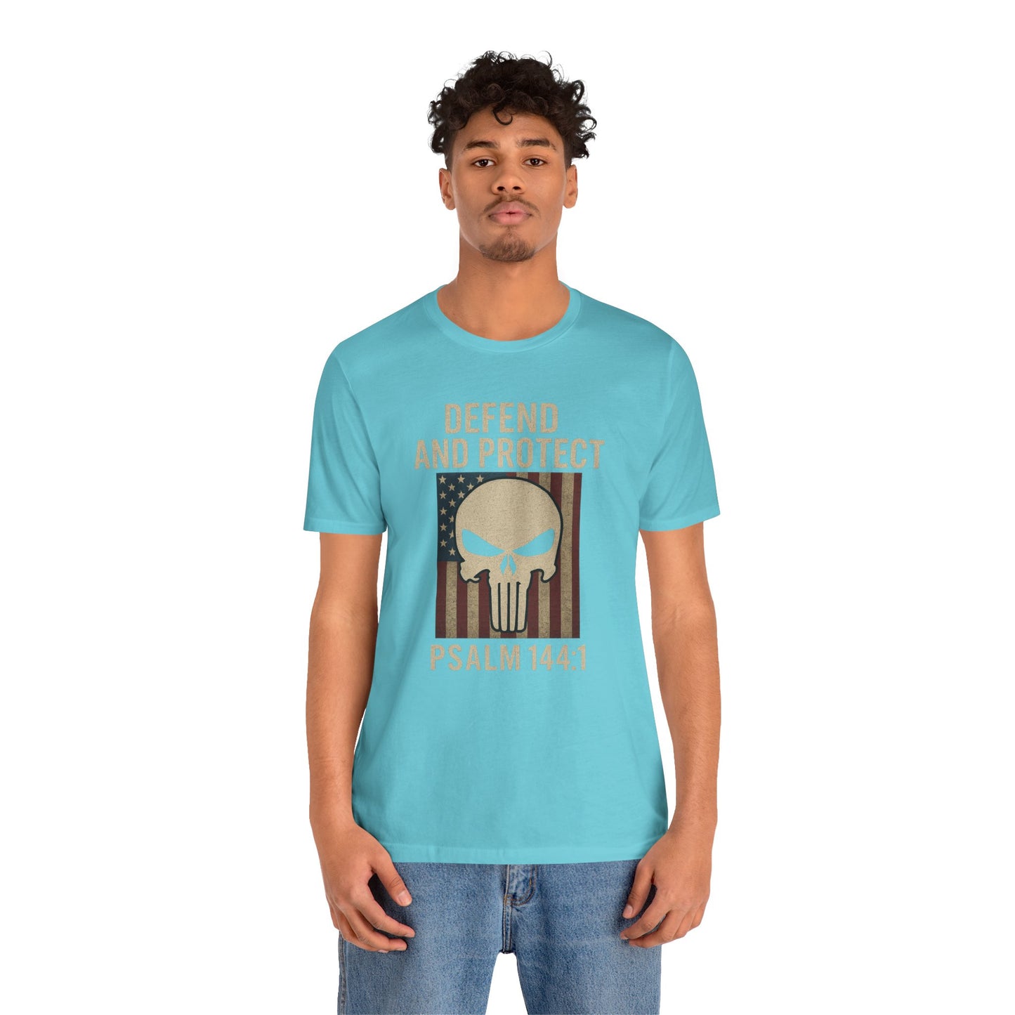 Defend and Protect Bible Verse Psalm 144:1 T-Shirt