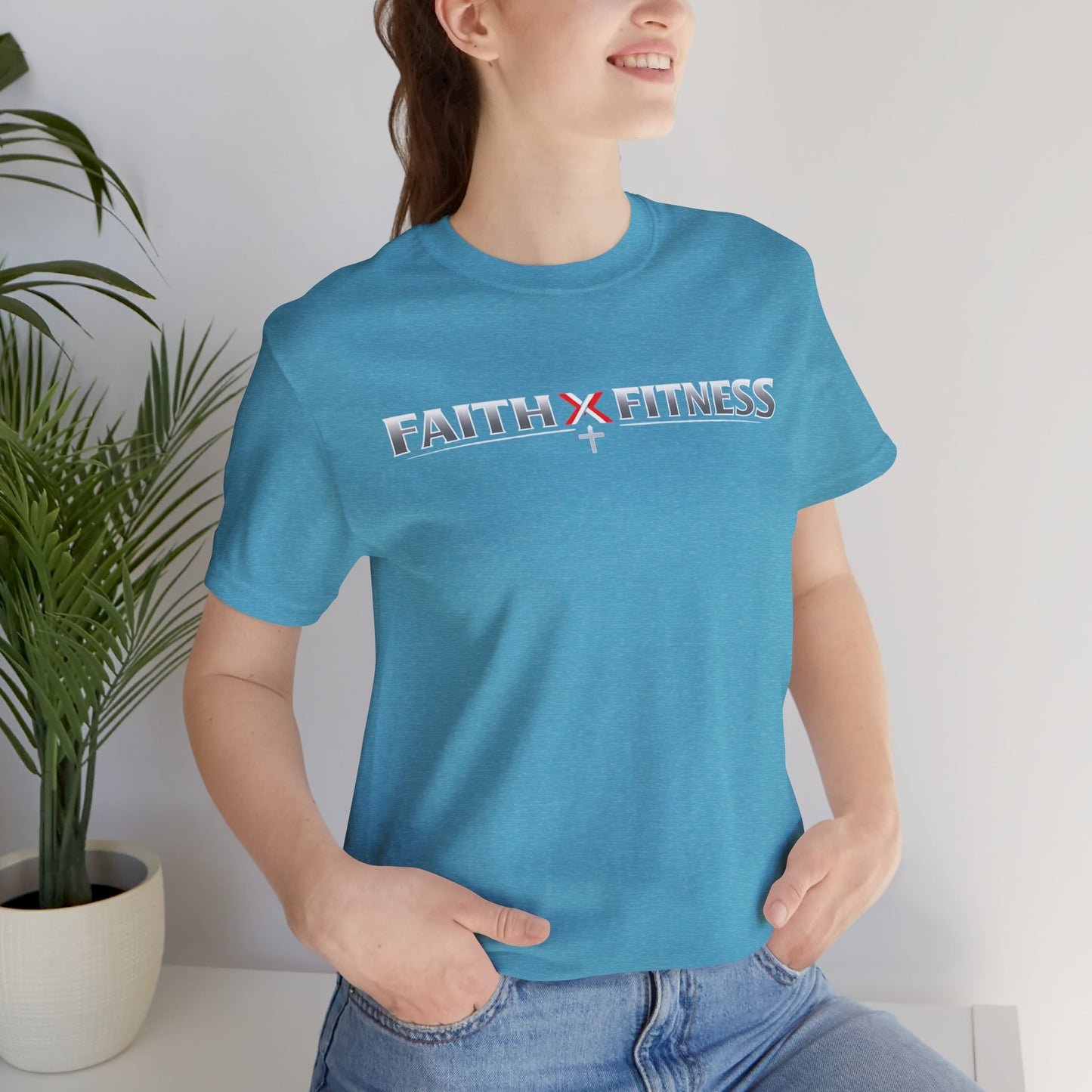 Faith x Fitness T-Shirt — Inspirational Workout Tee