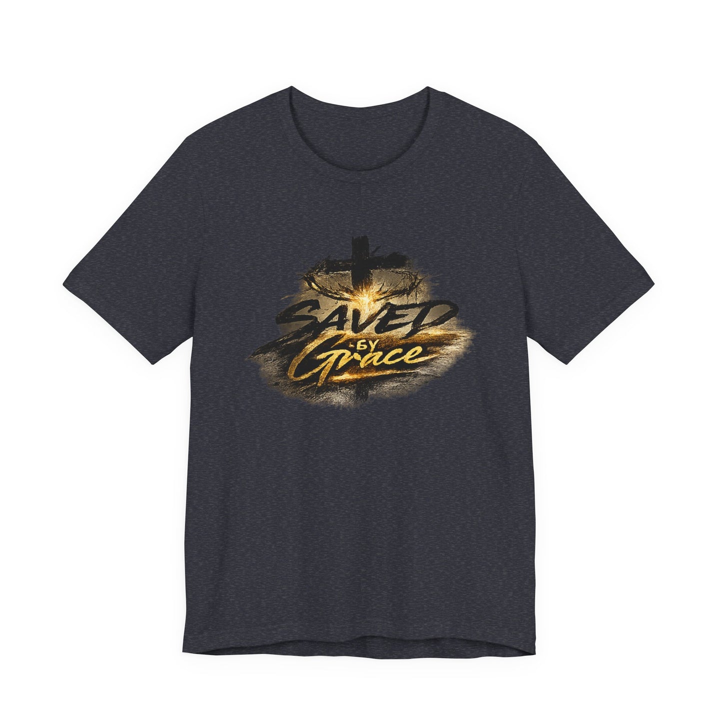 Saved By Grace T‑Shirt — Christian Cross Faith Tee