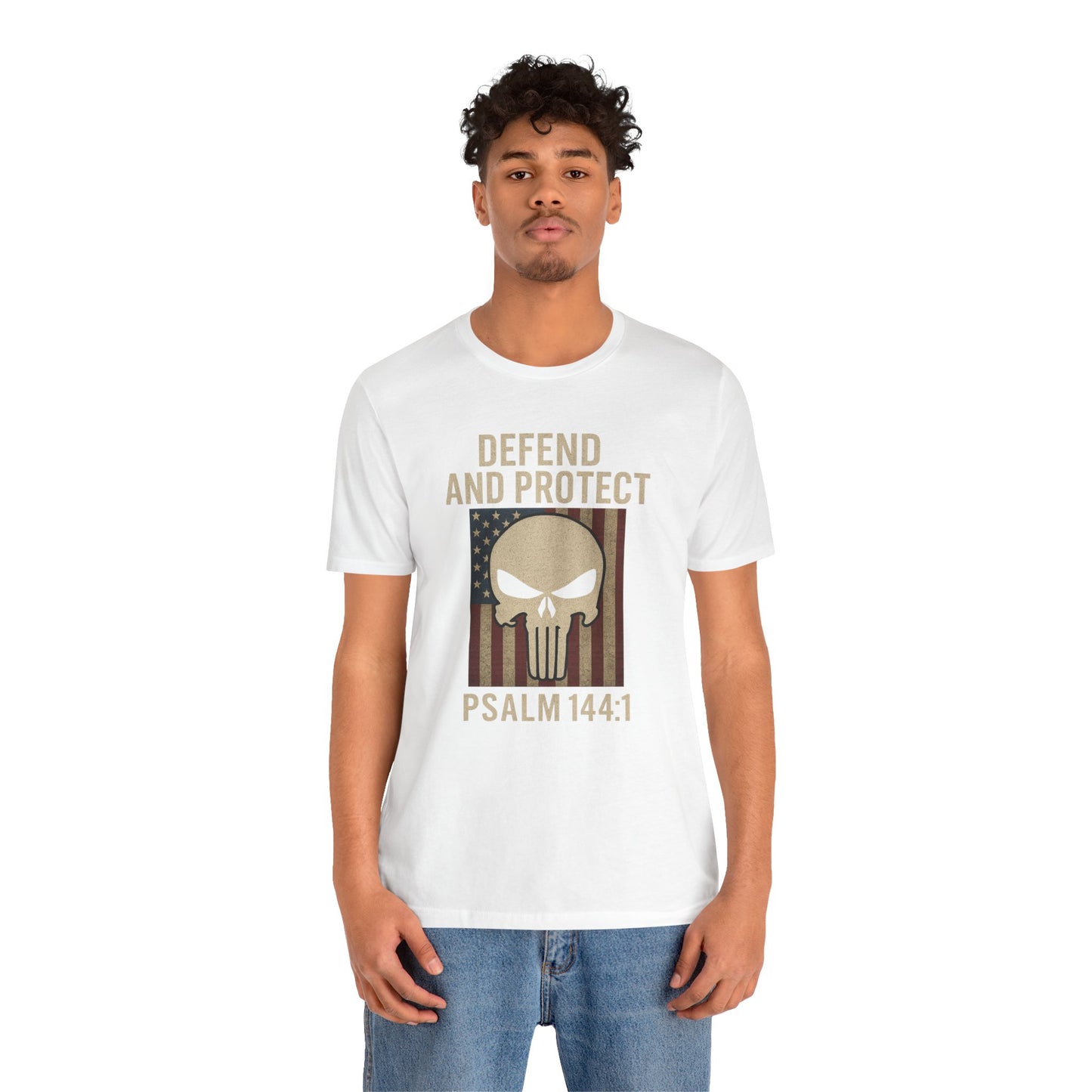 Defend and Protect Bible Verse Psalm 144:1 T-Shirt