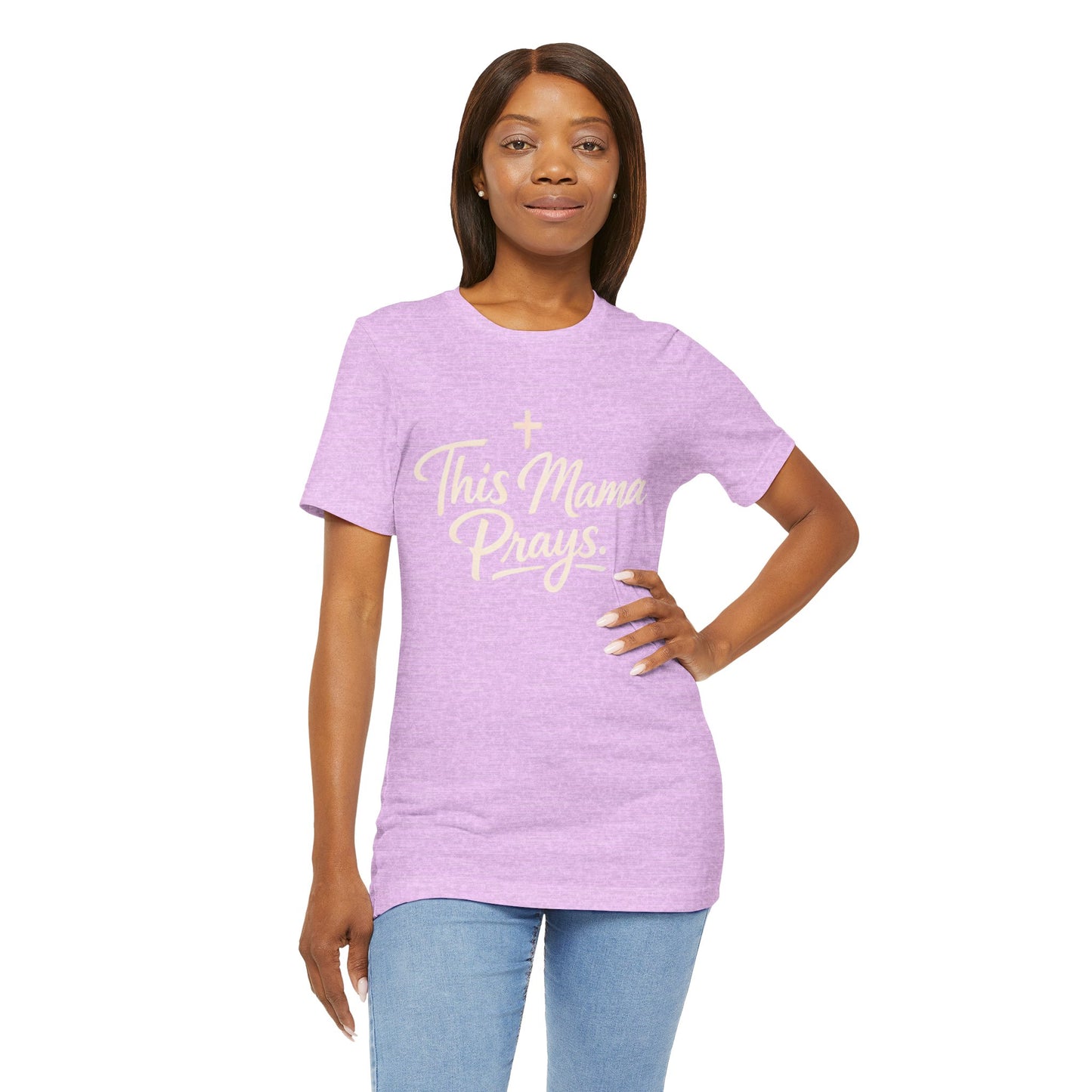T-Shirt — “This Mama Prays” Faith Graphic Tee
