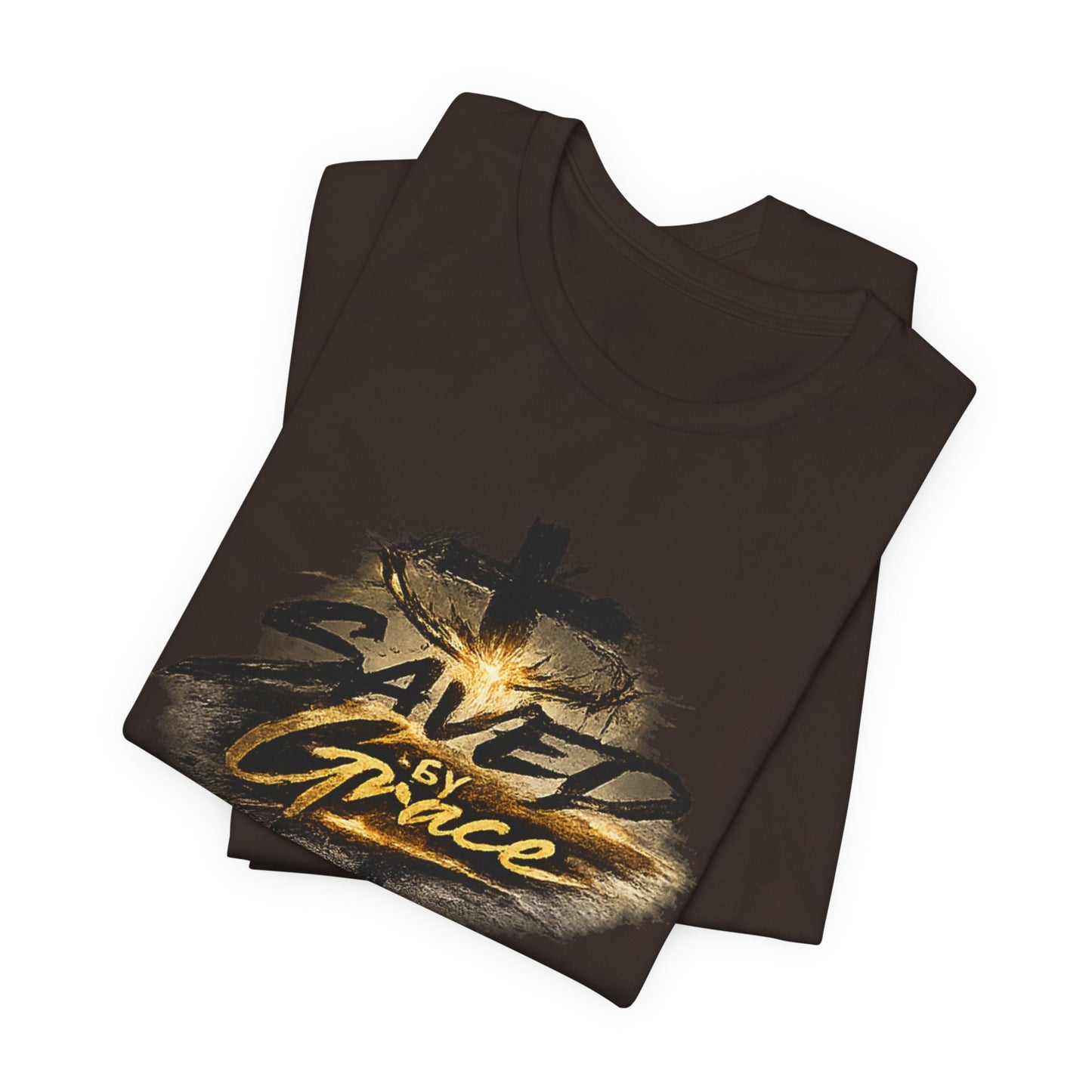 Saved By Grace T‑Shirt — Christian Cross Faith Tee