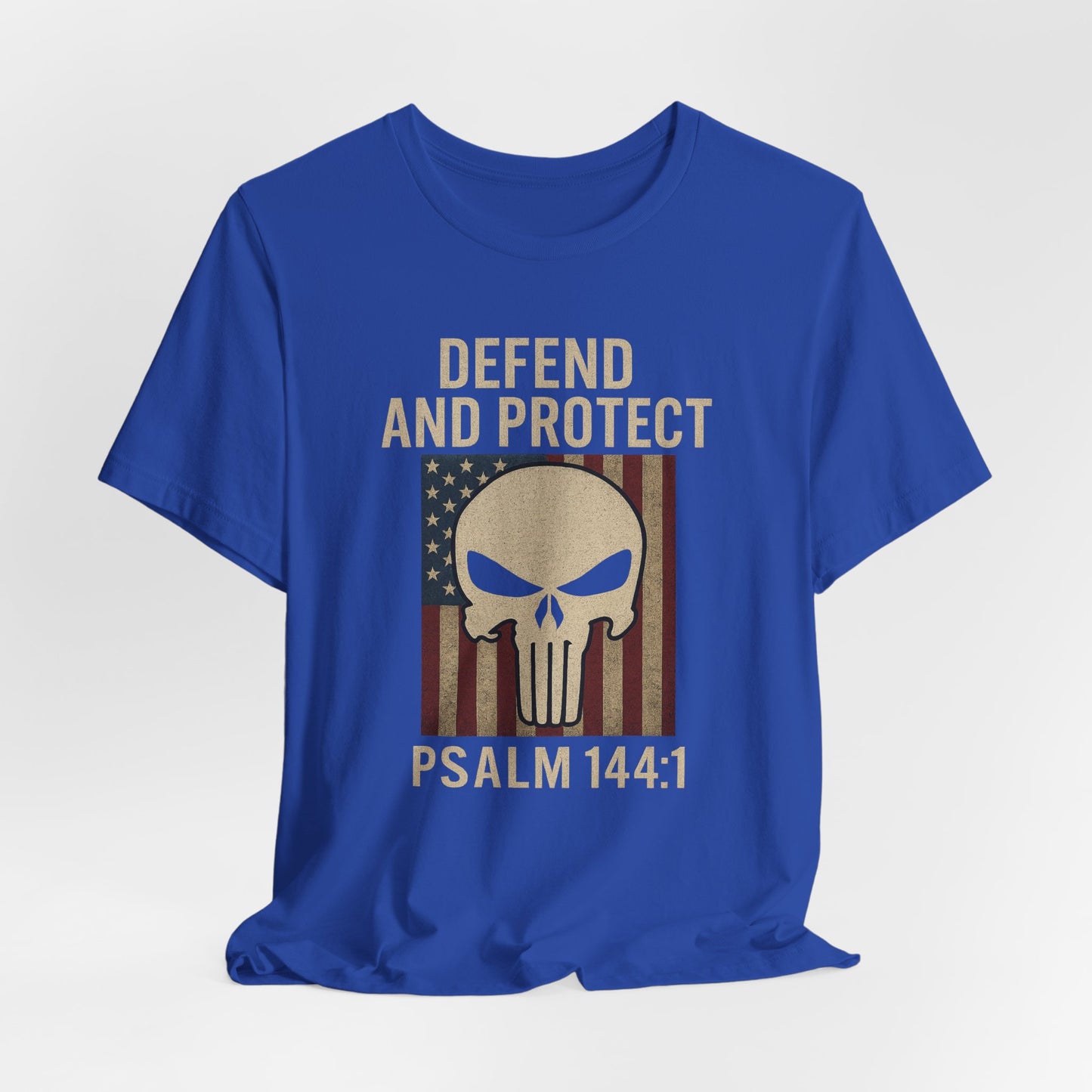 Defend and Protect Bible Verse Psalm 144:1 T-Shirt