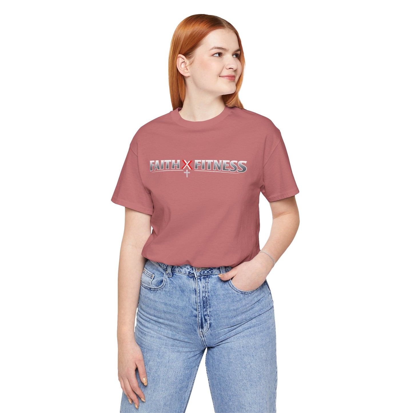 Faith x Fitness T-Shirt — Inspirational Workout Tee