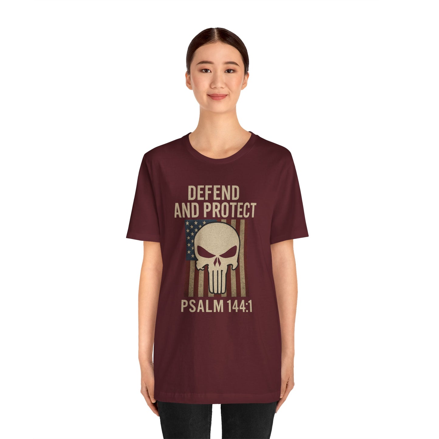 Defend and Protect Bible Verse Psalm 144:1 T-Shirt