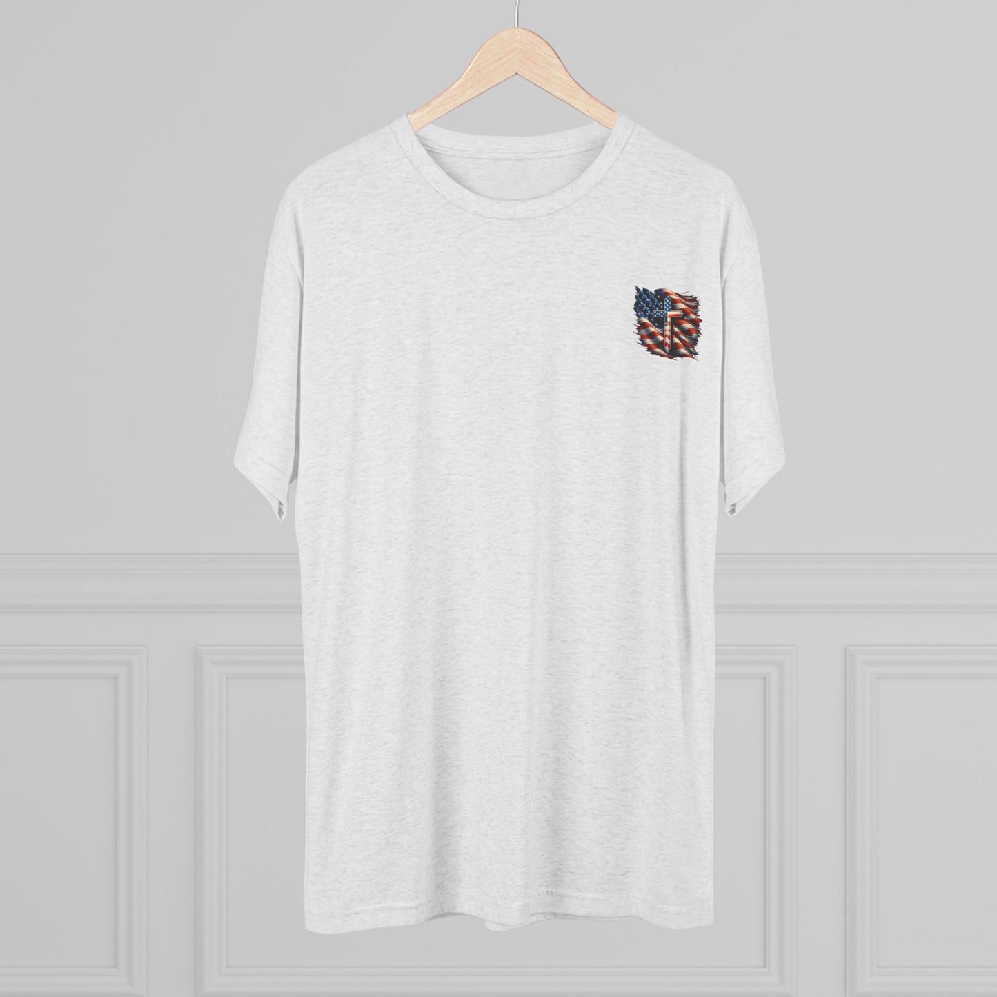 Unisex Tri-Blend Crew Tee "GOD BLESS AMERICA"