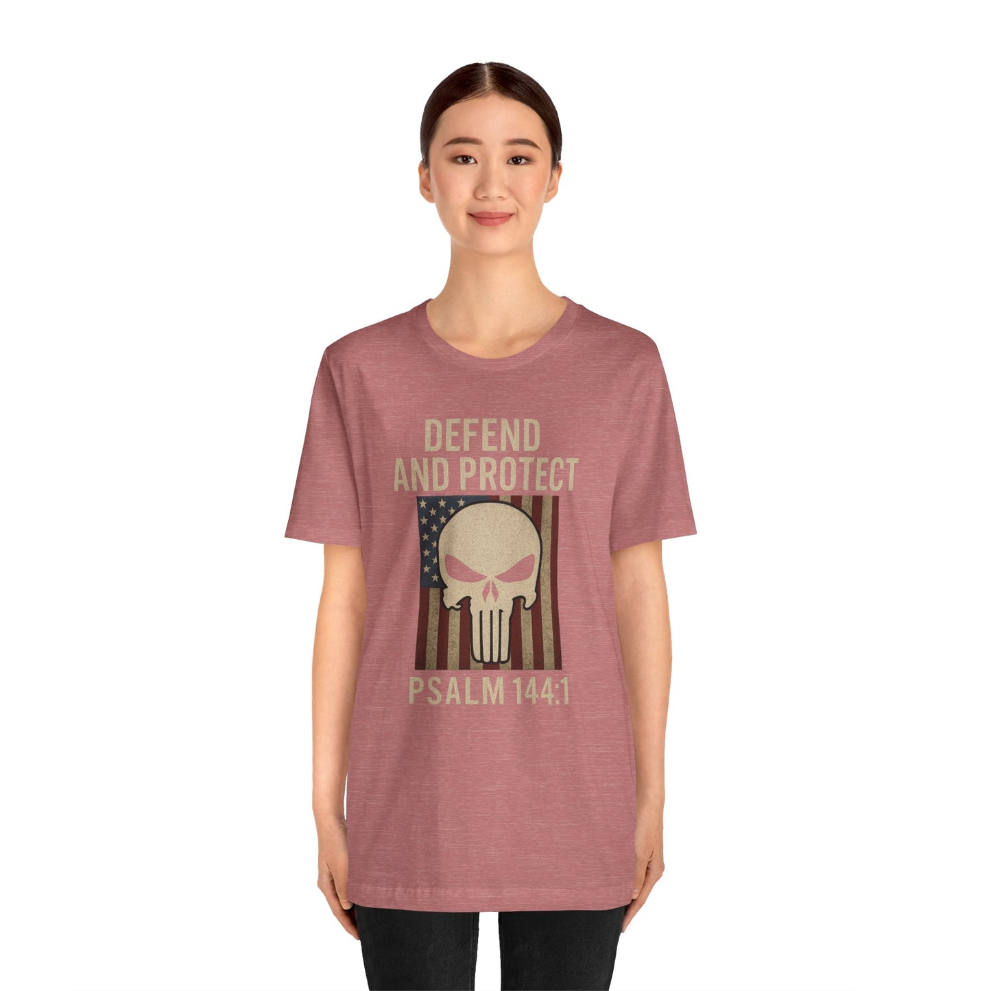 Defend and Protect Bible Verse Psalm 144:1 T-Shirt