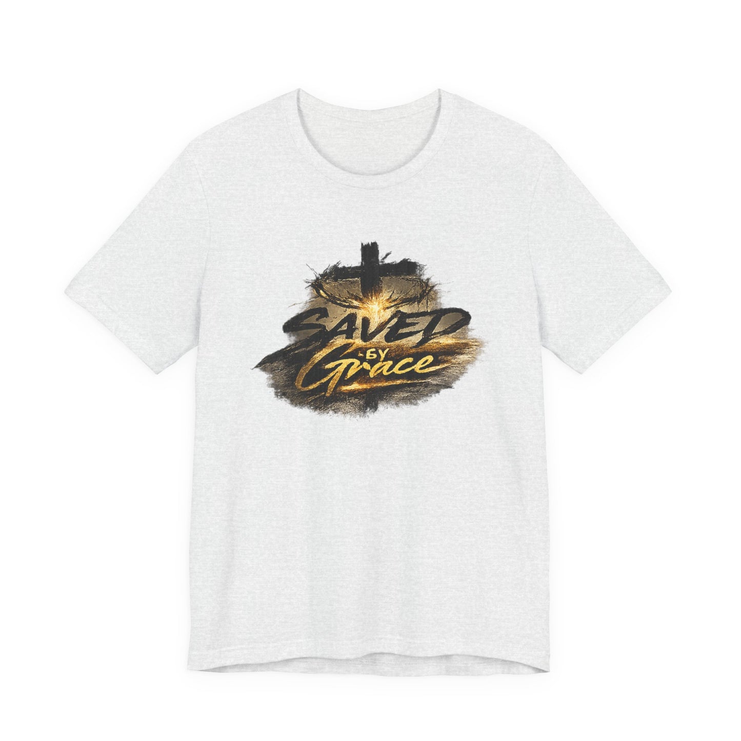 Saved By Grace T‑Shirt — Christian Cross Faith Tee