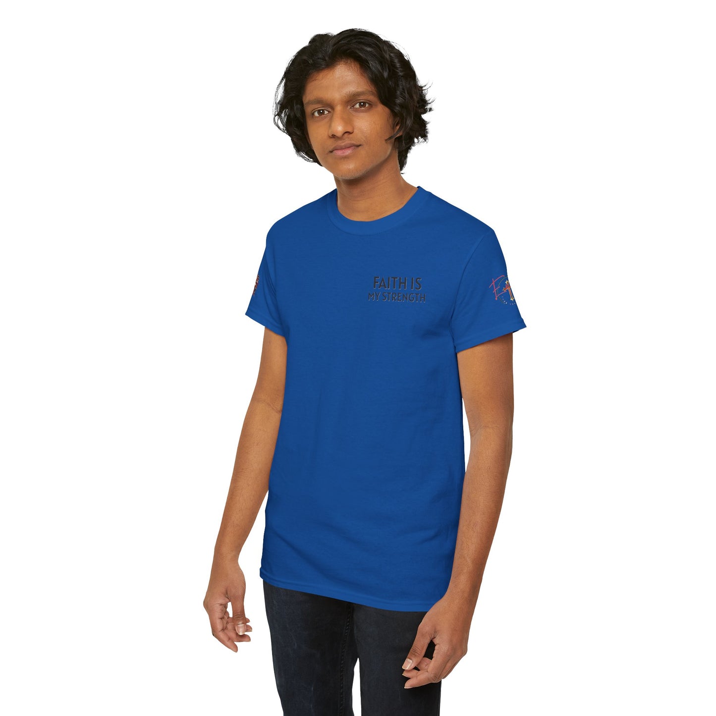 Christian Tee - Philippians 4:13 'Faith Is My Strength' (Copy)