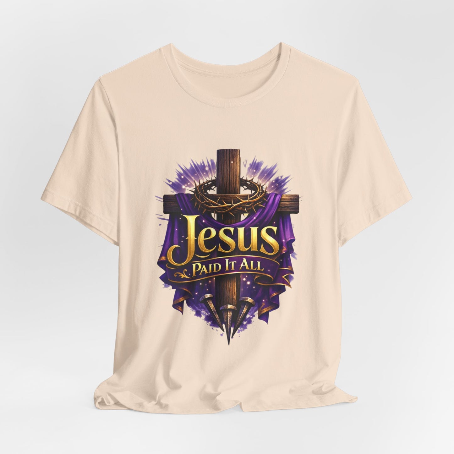 Jesus Paid It All Christian Cross Tee