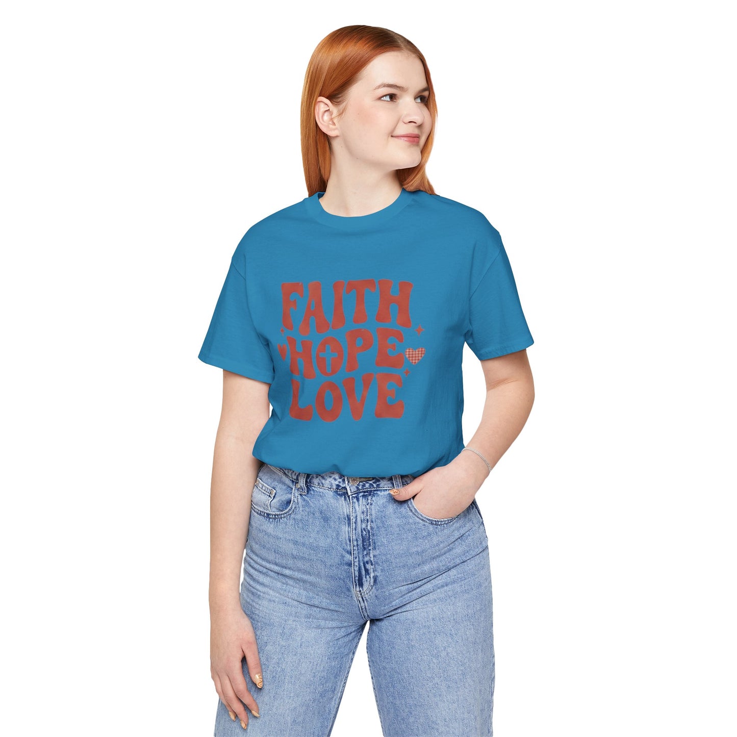 Faith Hope Love T-Shirt — Christian Inspirational Tee