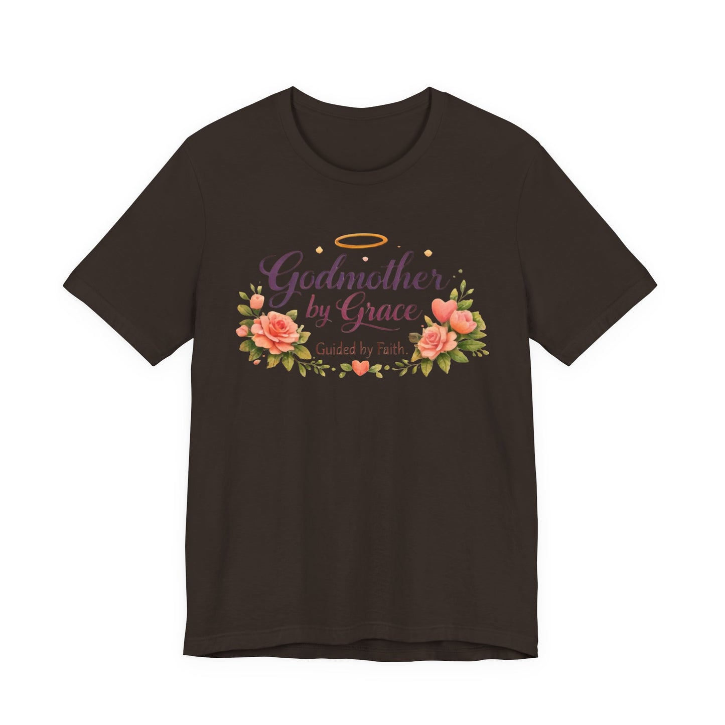 Godmother by Grace Floral Tee — 'Guided by Faith' Godmother T-Shirt