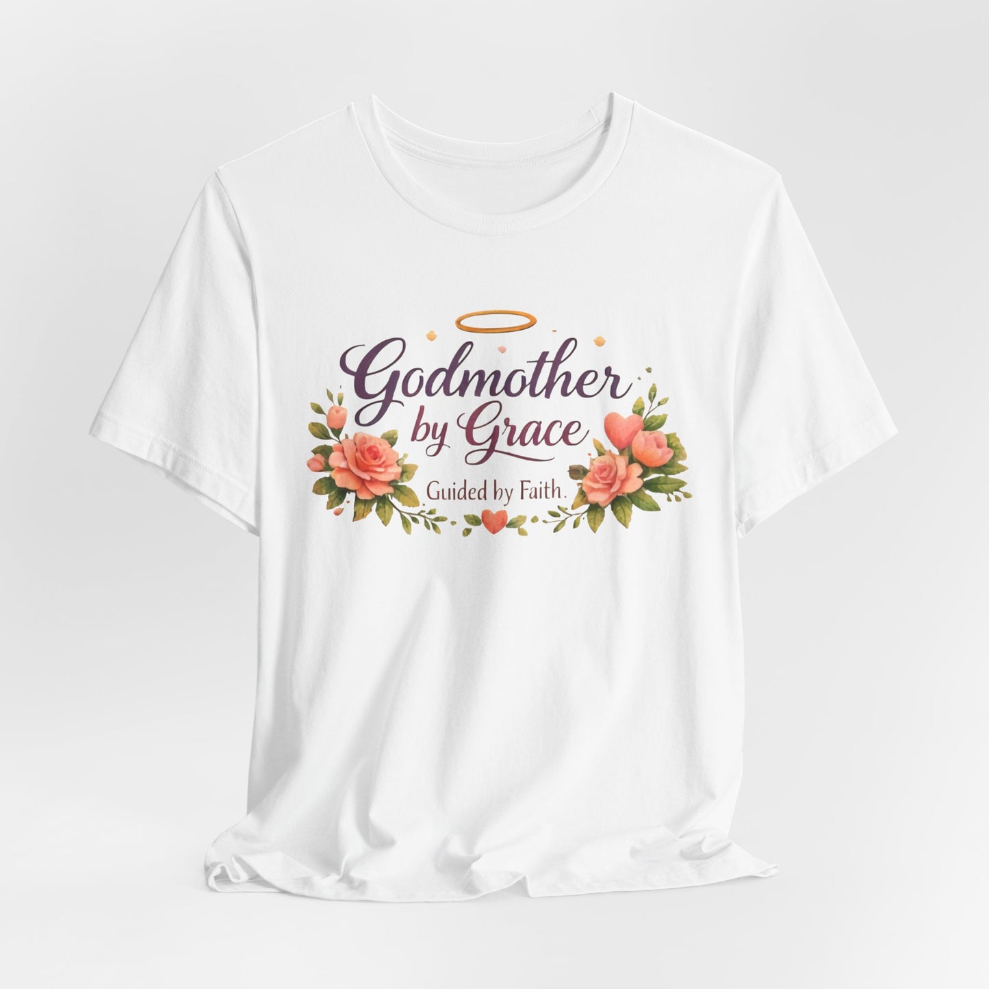 Godmother by Grace Floral Tee — 'Guided by Faith' Godmother T-Shirt