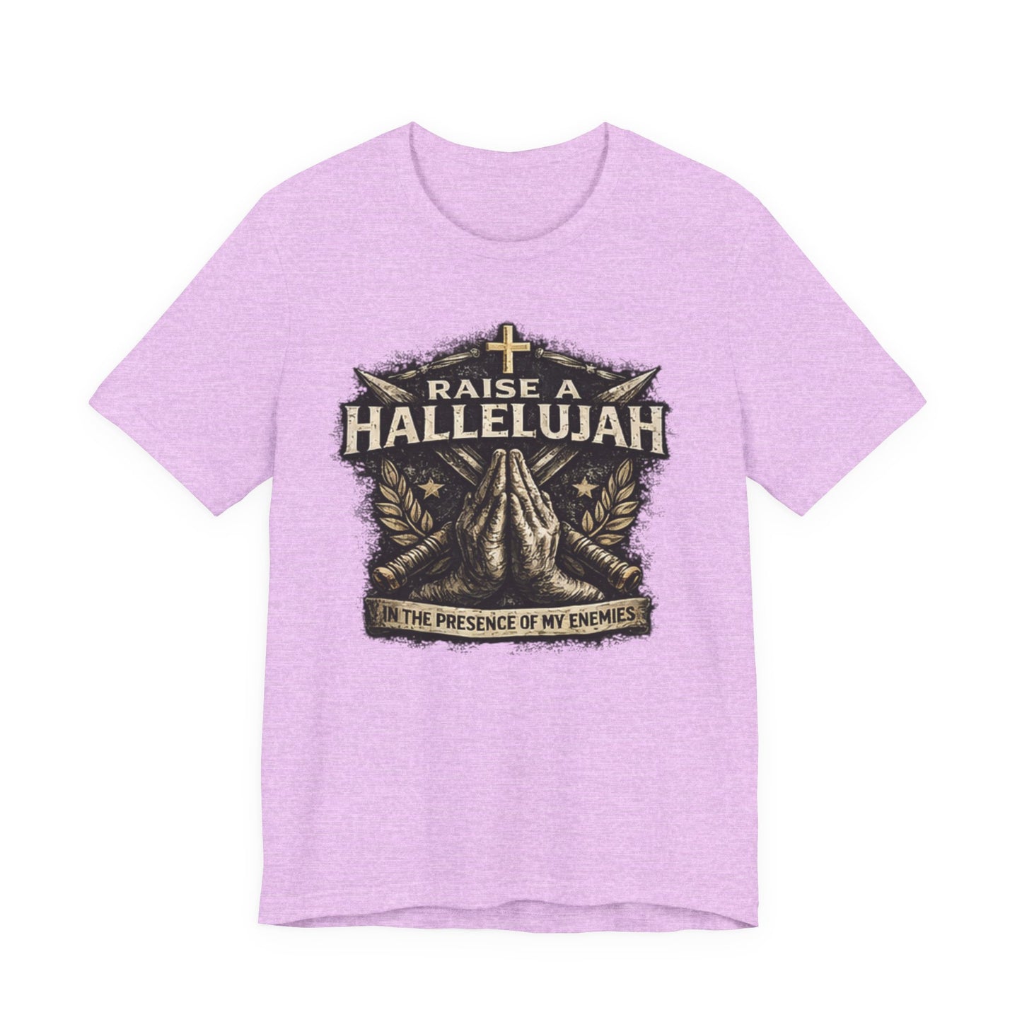 Christian T-Shirt “Raise a Hallelujah — In the Presence of My Enemies” Prayer Tee