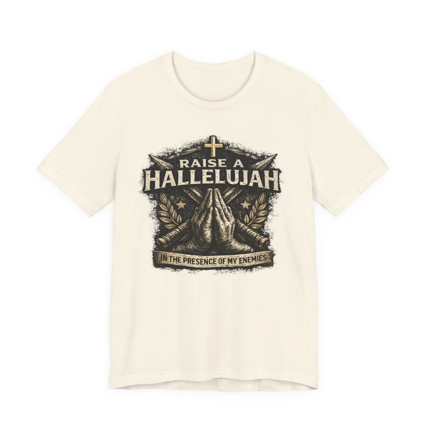 Christian T-Shirt “Raise a Hallelujah — In the Presence of My Enemies” Prayer Tee