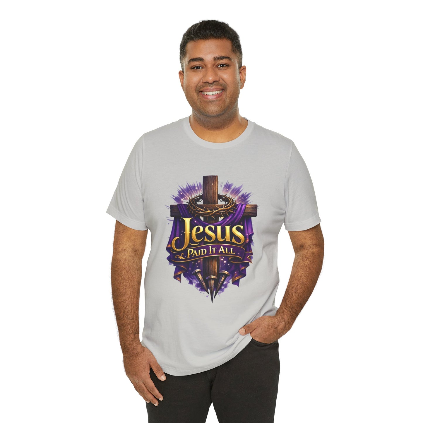 Jesus Paid It All Christian Cross Tee