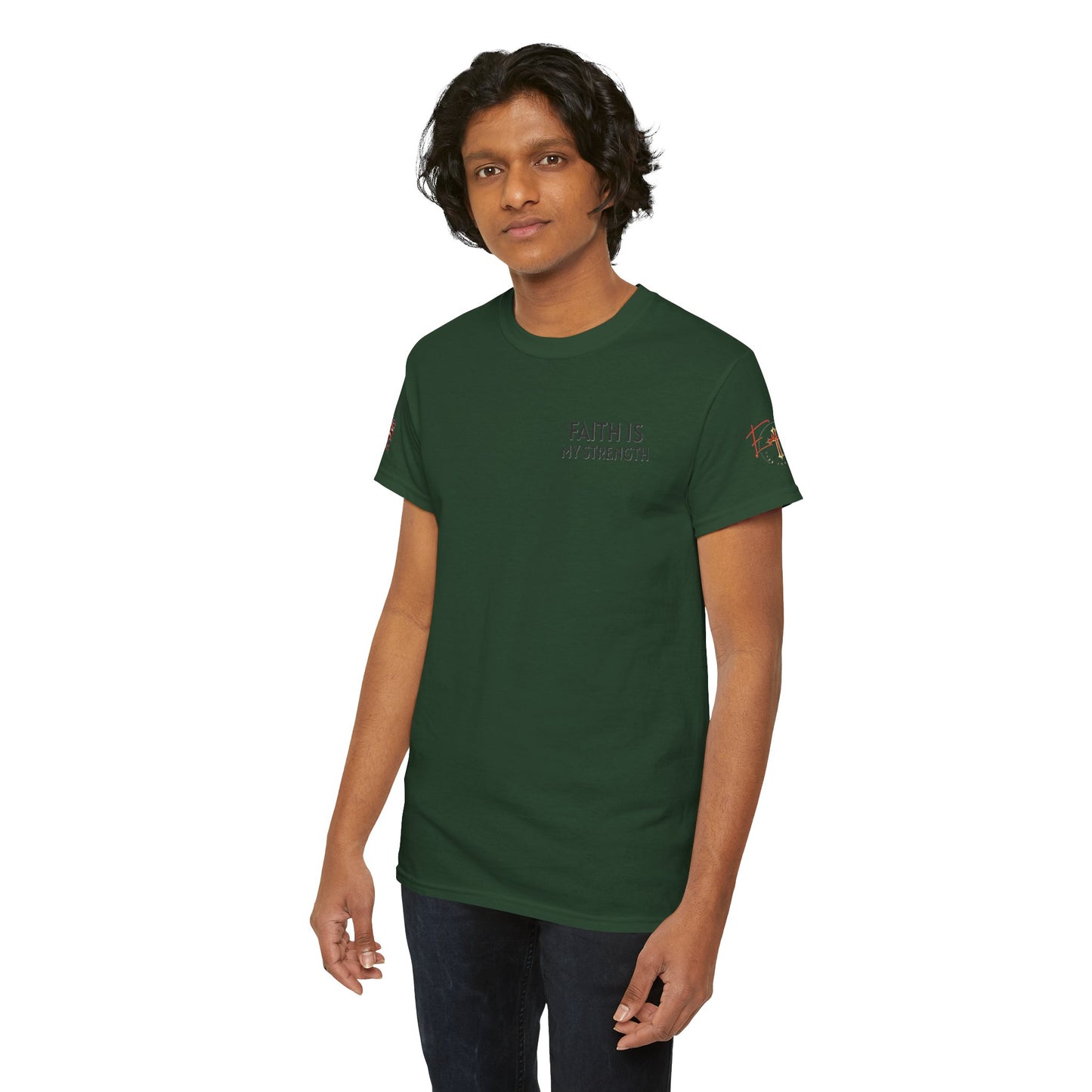 Christian Tee - Philippians 4:13 'Faith Is My Strength' (Copy)