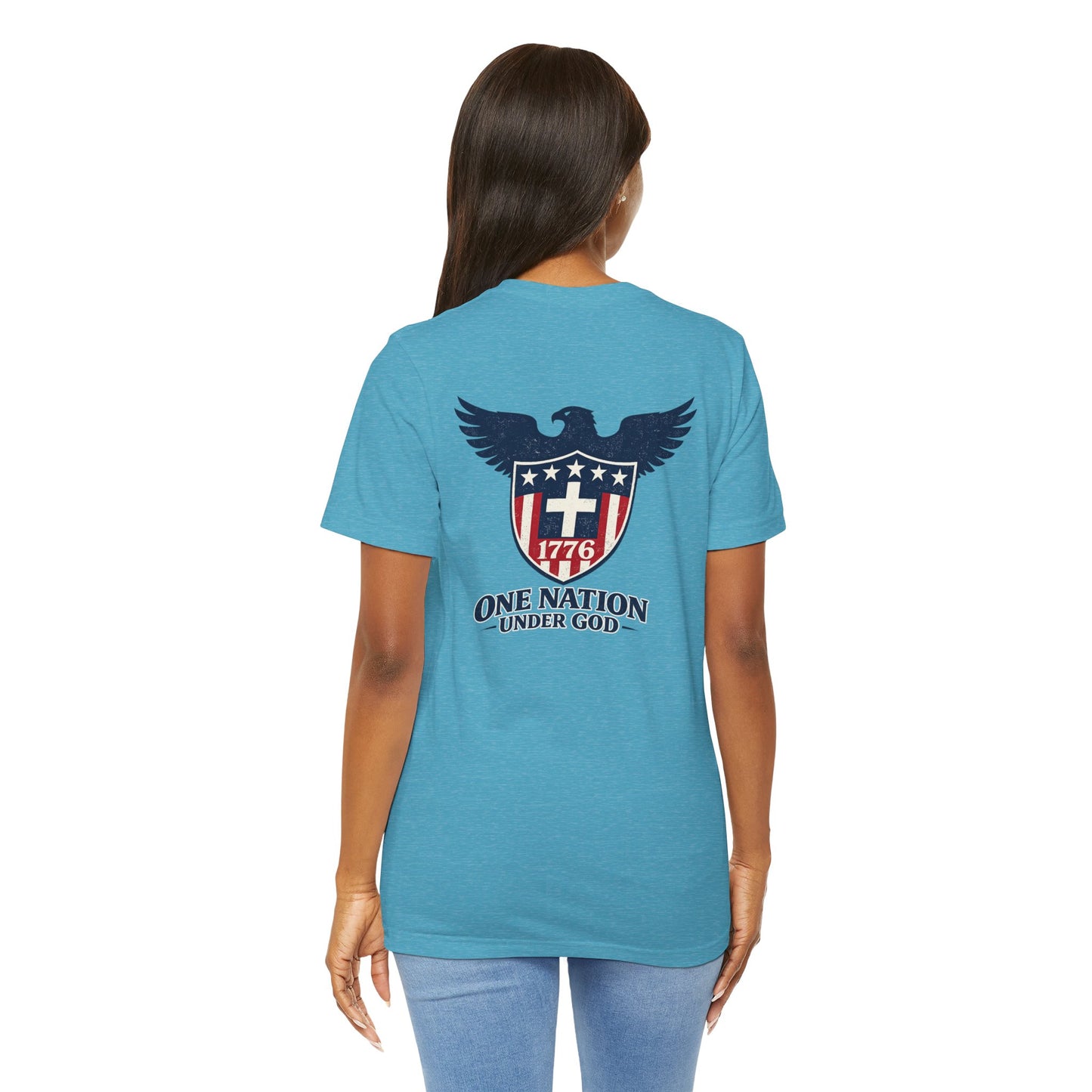Patriotic Eagle 1776 T-Shirt — One Nation Under God Tee
