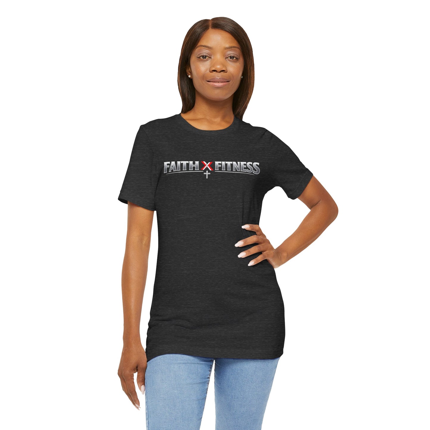 Faith x Fitness T-Shirt — Inspirational Workout Tee