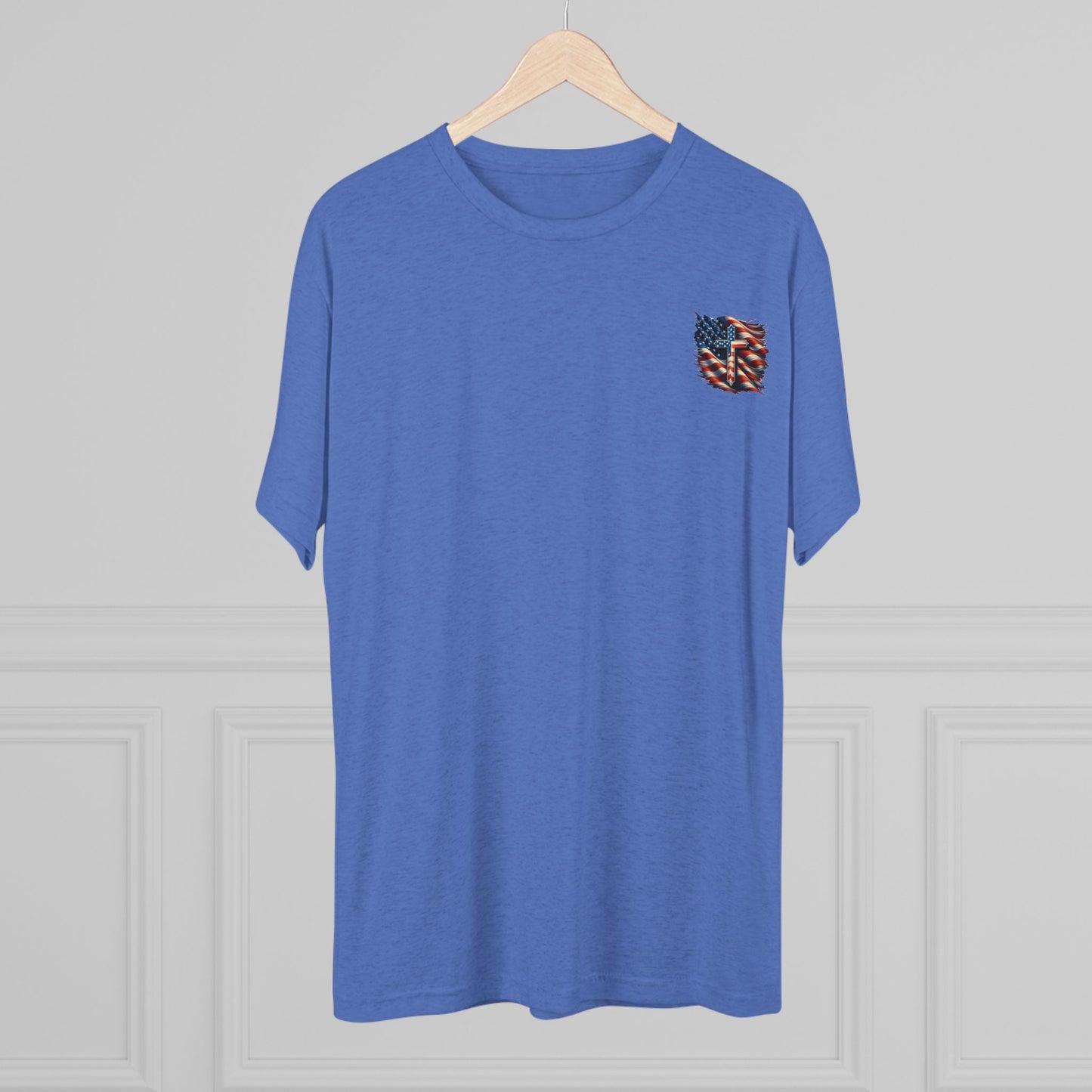 Unisex Tri-Blend Crew Tee "GOD BLESS AMERICA"