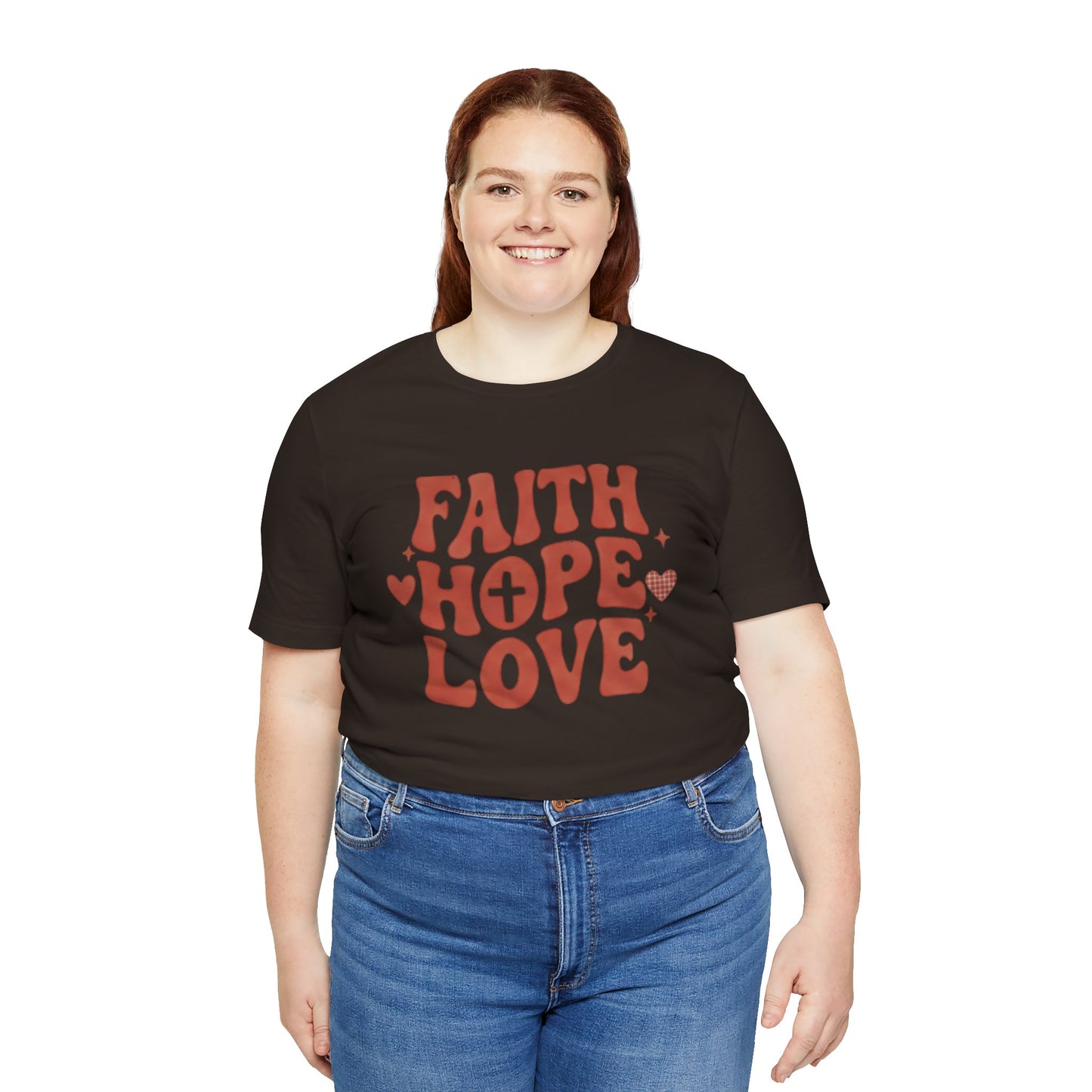 Faith Hope Love T-Shirt — Christian Inspirational Tee