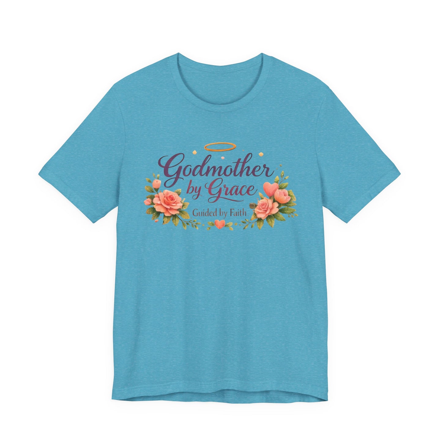 Godmother by Grace Floral Tee — 'Guided by Faith' Godmother T-Shirt