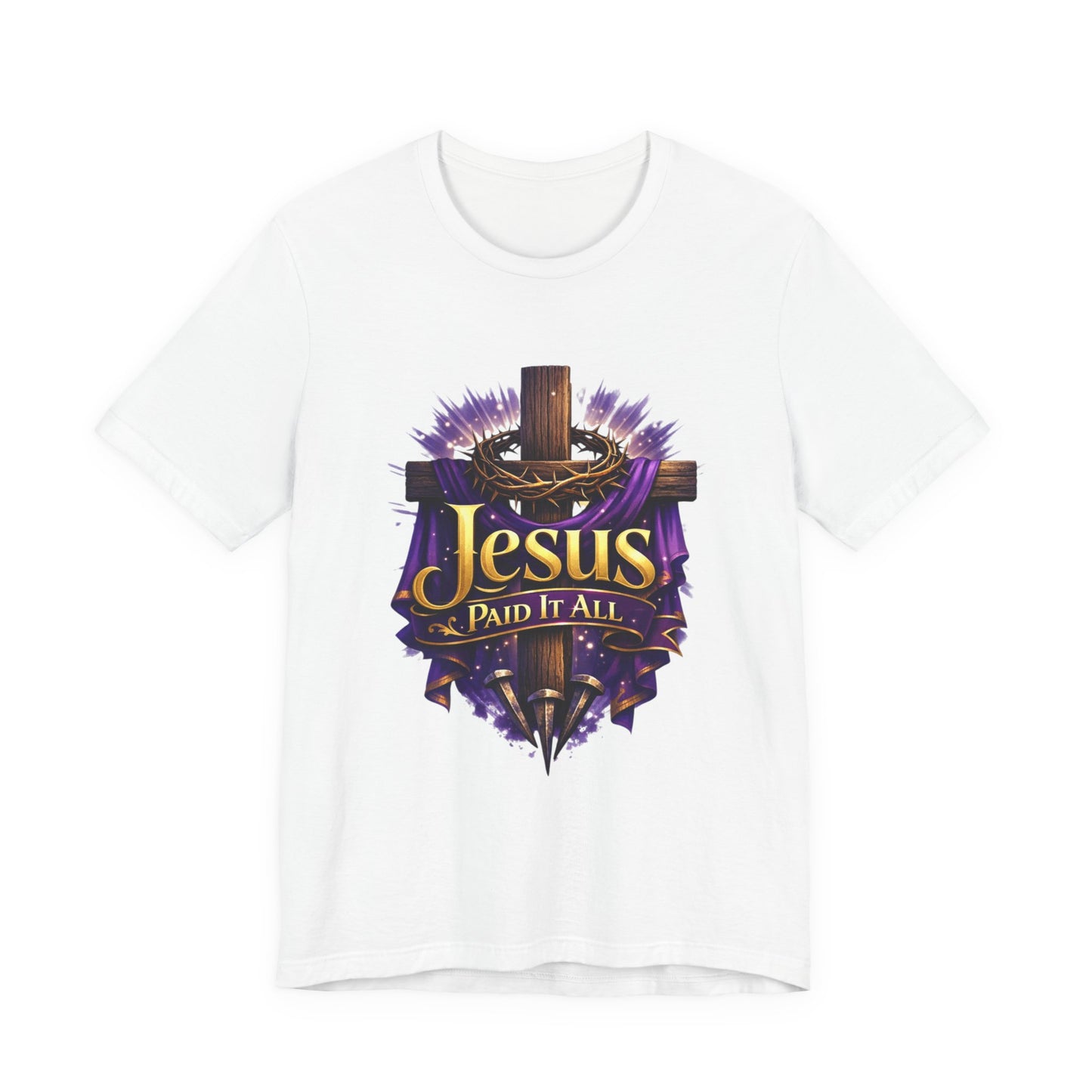 Jesus Paid It All Christian Cross Tee
