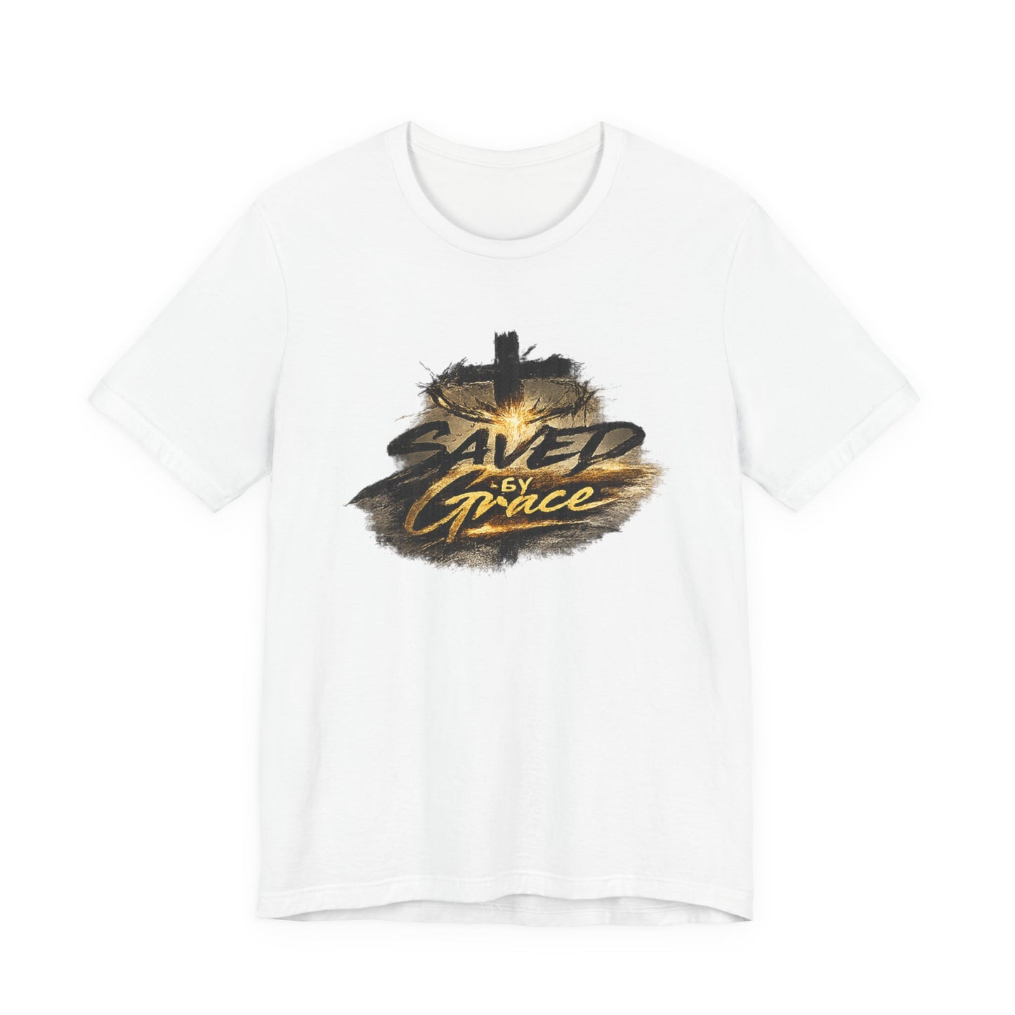 Saved By Grace T‑Shirt — Christian Cross Faith Tee