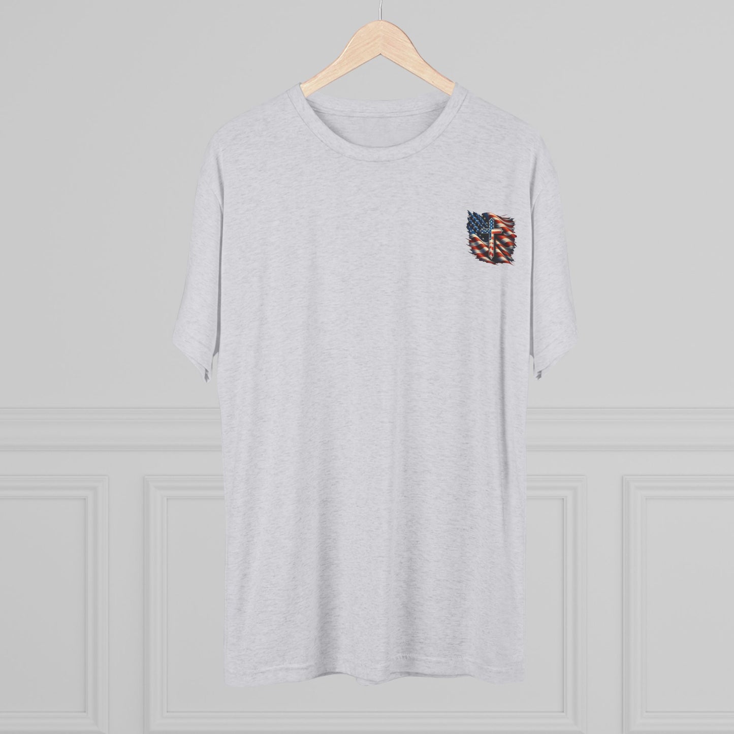 Unisex Tri-Blend Crew Tee "GOD BLESS AMERICA"
