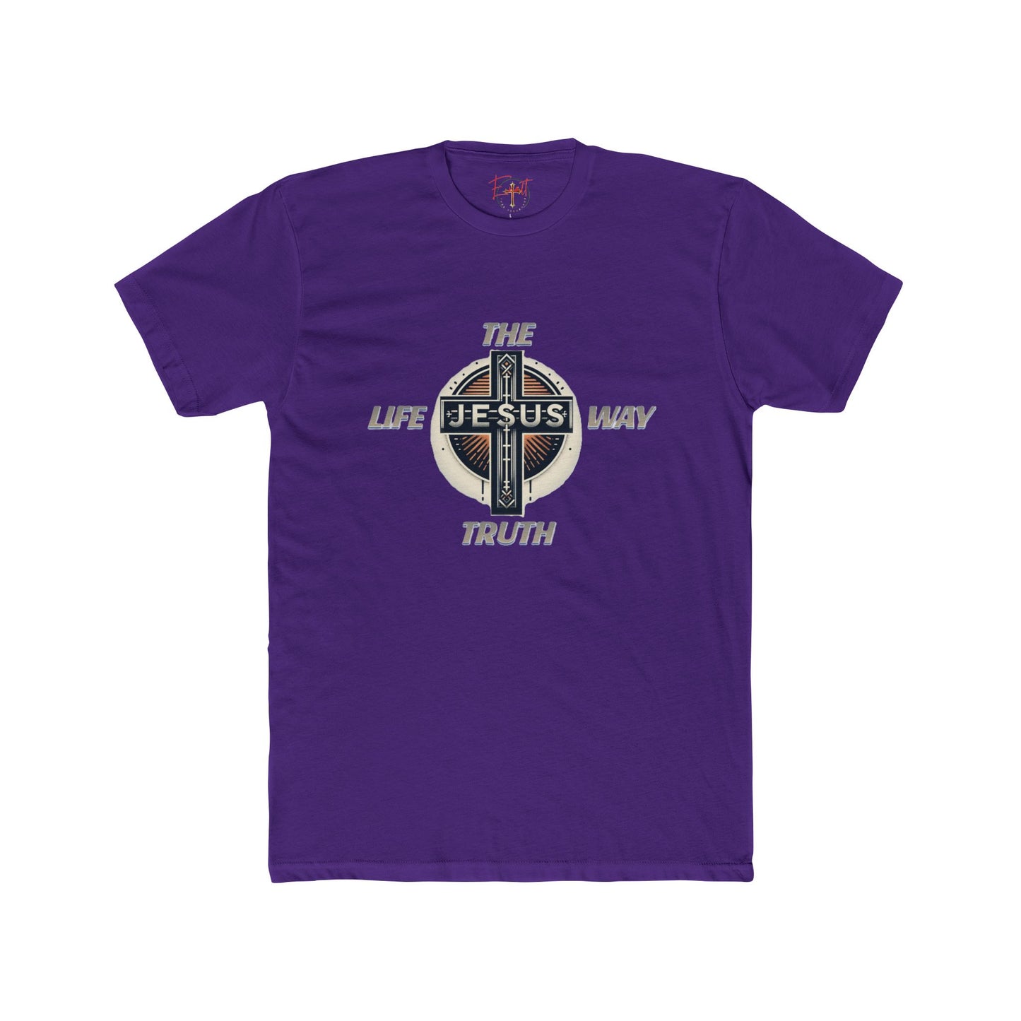 Unisex Cotton Crew Tee "THE WAY TRUTH LIFE"