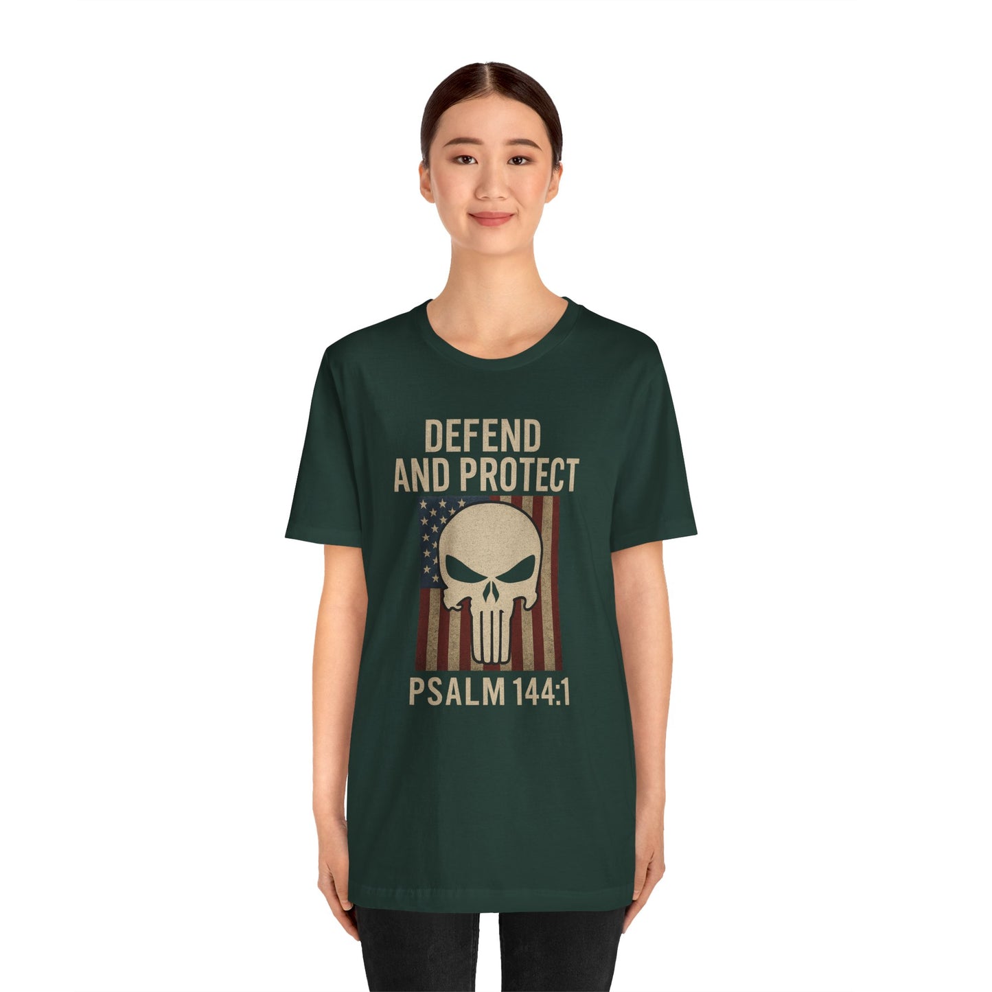 Defend and Protect Bible Verse Psalm 144:1 T-Shirt