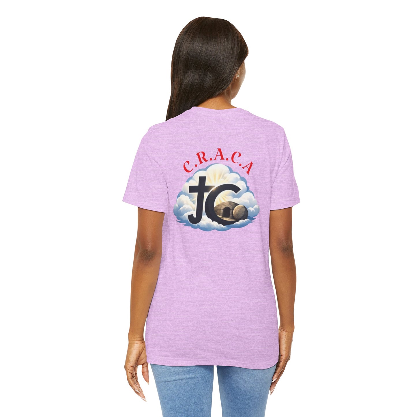 Christian JC Cross Tee — CRACA (Crucified.Risen.And.Coming.Again) Graphic T‑Shirt