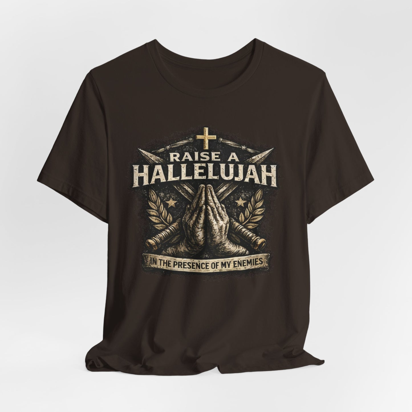 Christian T-Shirt “Raise a Hallelujah — In the Presence of My Enemies” Prayer Tee