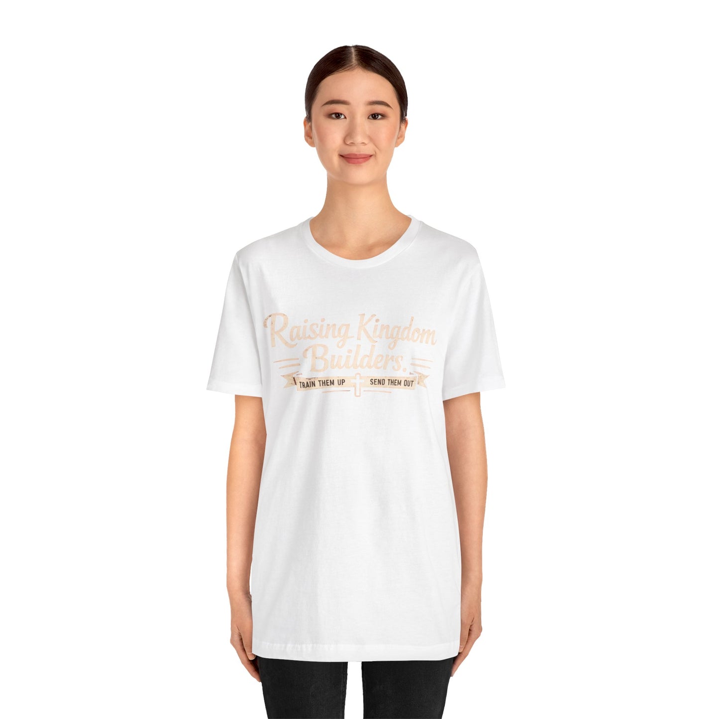 Raising Kingdom Builders Tee – Train Them Up, Send Them Out Christian Youth T-Shirt