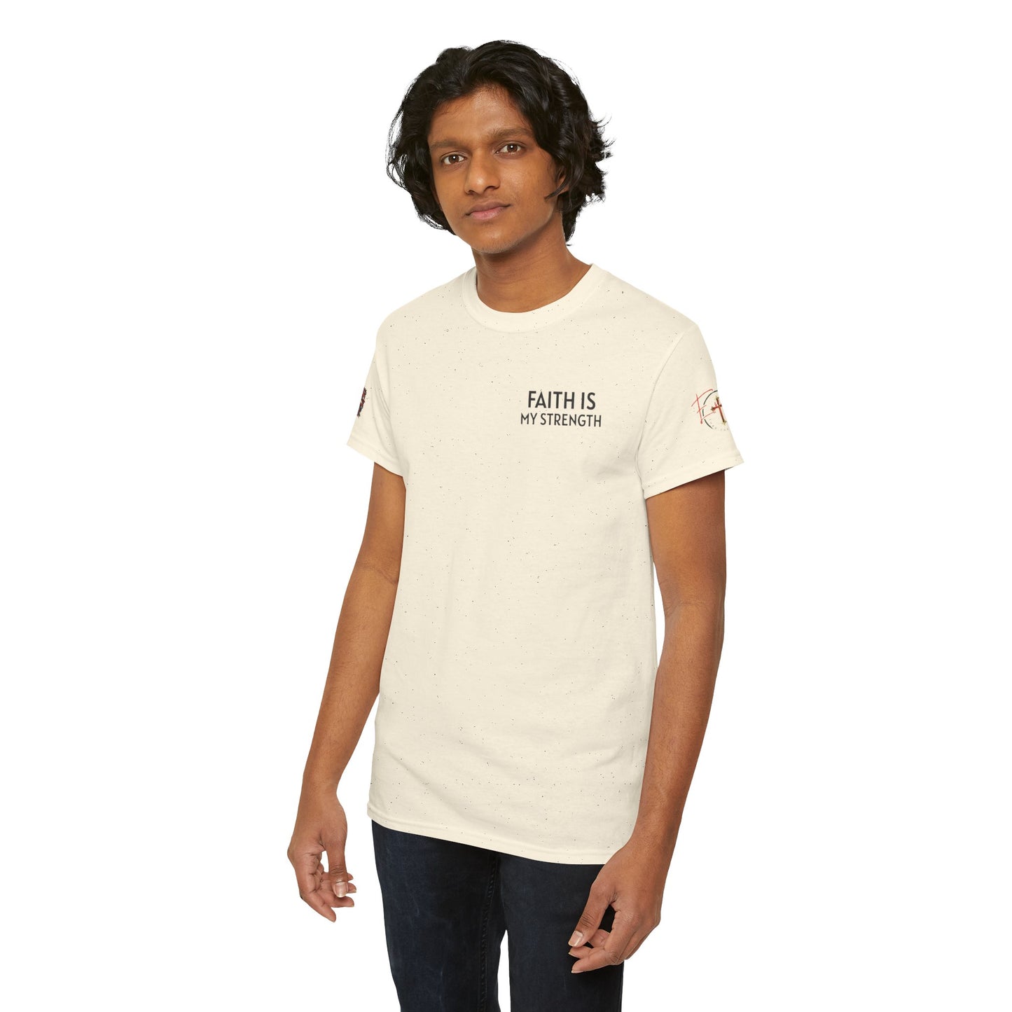 Christian Tee - Philippians 4:13 'Faith Is My Strength' (Copy)