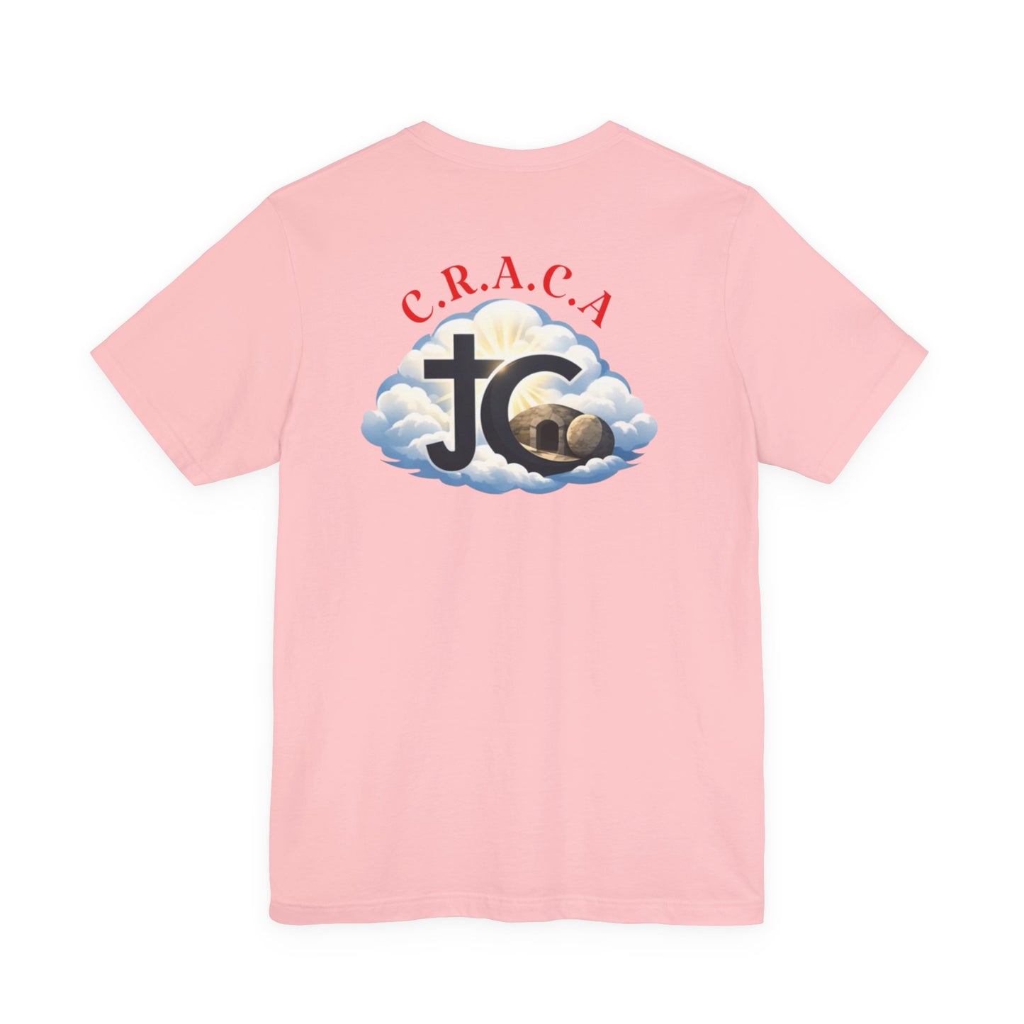 Christian JC Cross Tee — CRACA (Crucified.Risen.And.Coming.Again) Graphic T‑Shirt
