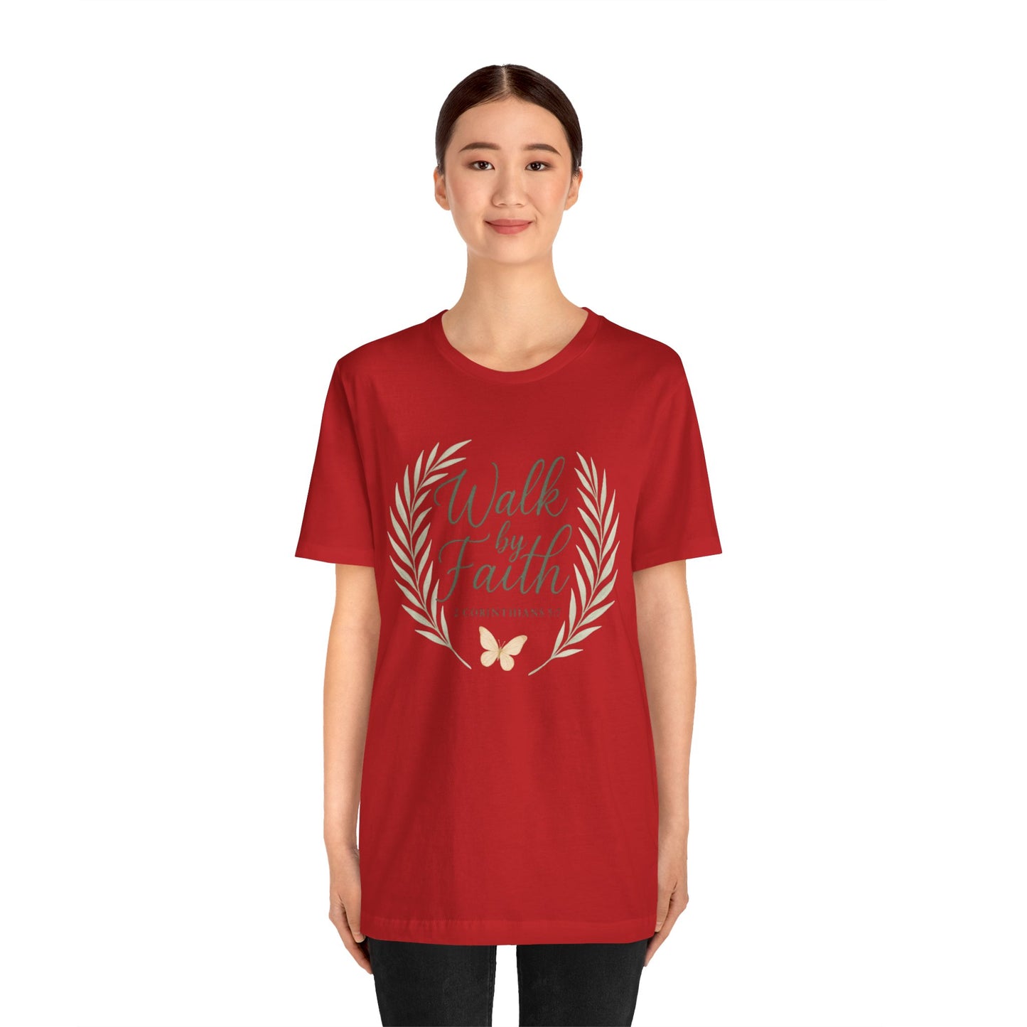 Walk by Faith T-Shirt — Inspirational Christian Tee (2 Corinthians)