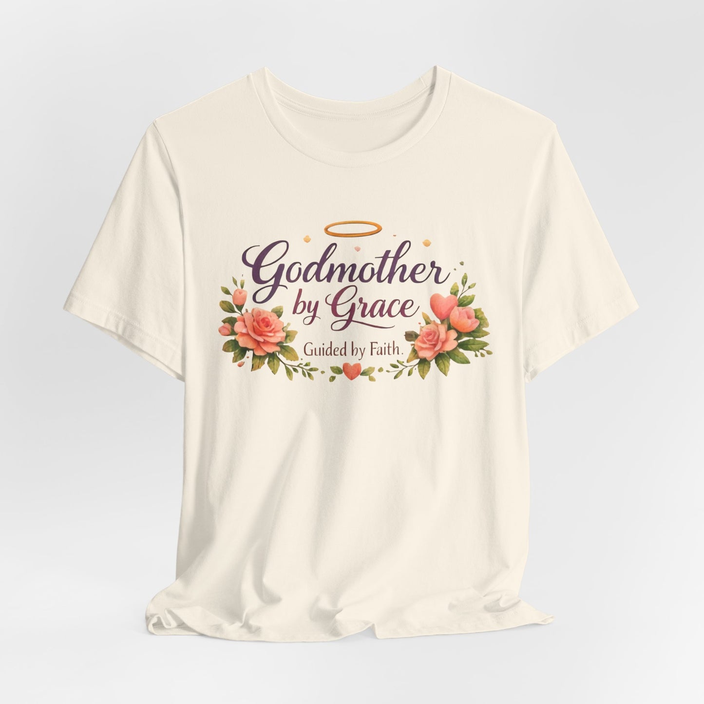 Godmother by Grace Floral Tee — 'Guided by Faith' Godmother T-Shirt