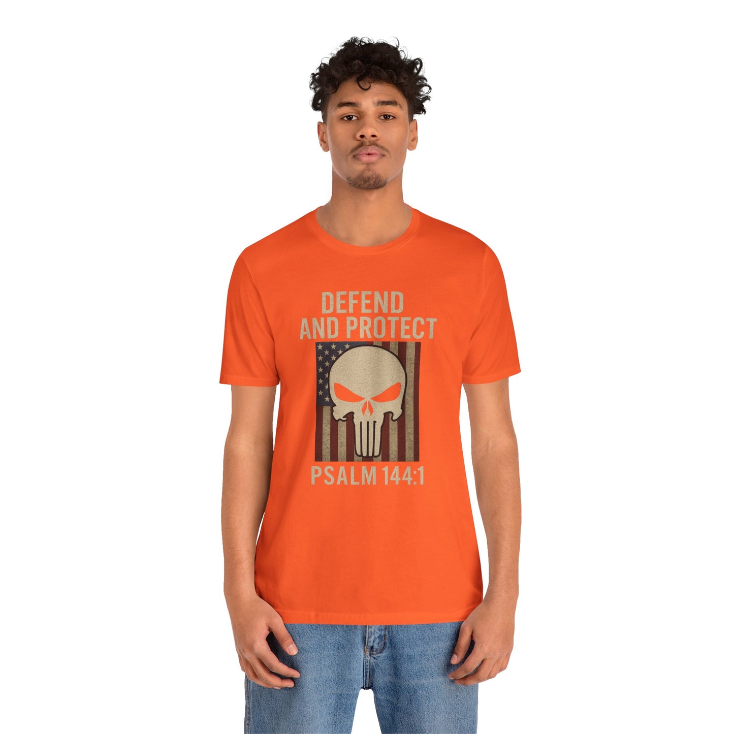 Defend and Protect Bible Verse Psalm 144:1 T-Shirt