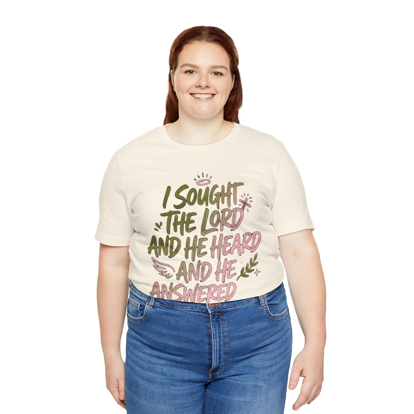 I Sought the Lord T-Shirt — Inspirational Christian Faith Tee